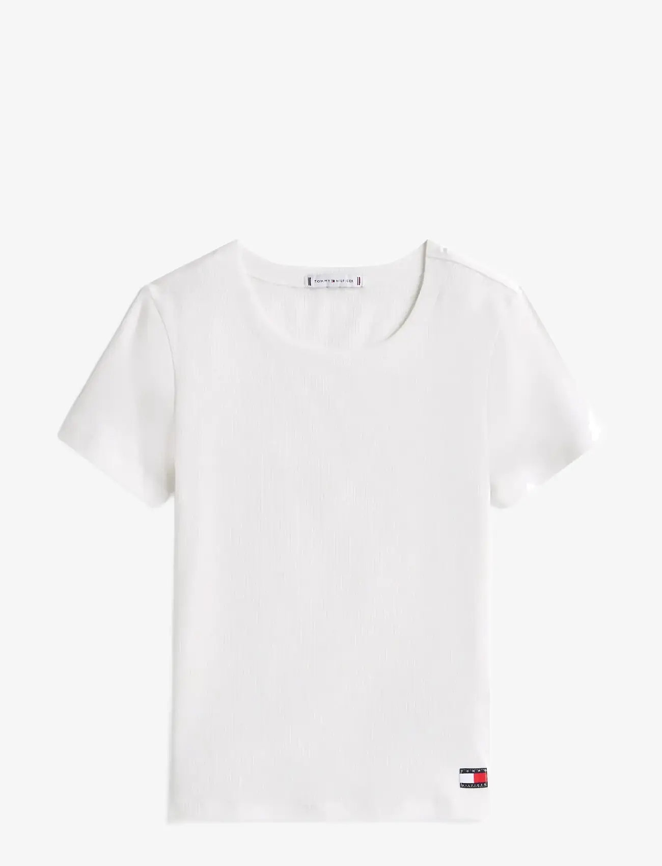 Tommy Hilfiger - SS RIB T-SHIRT - ecru - 1