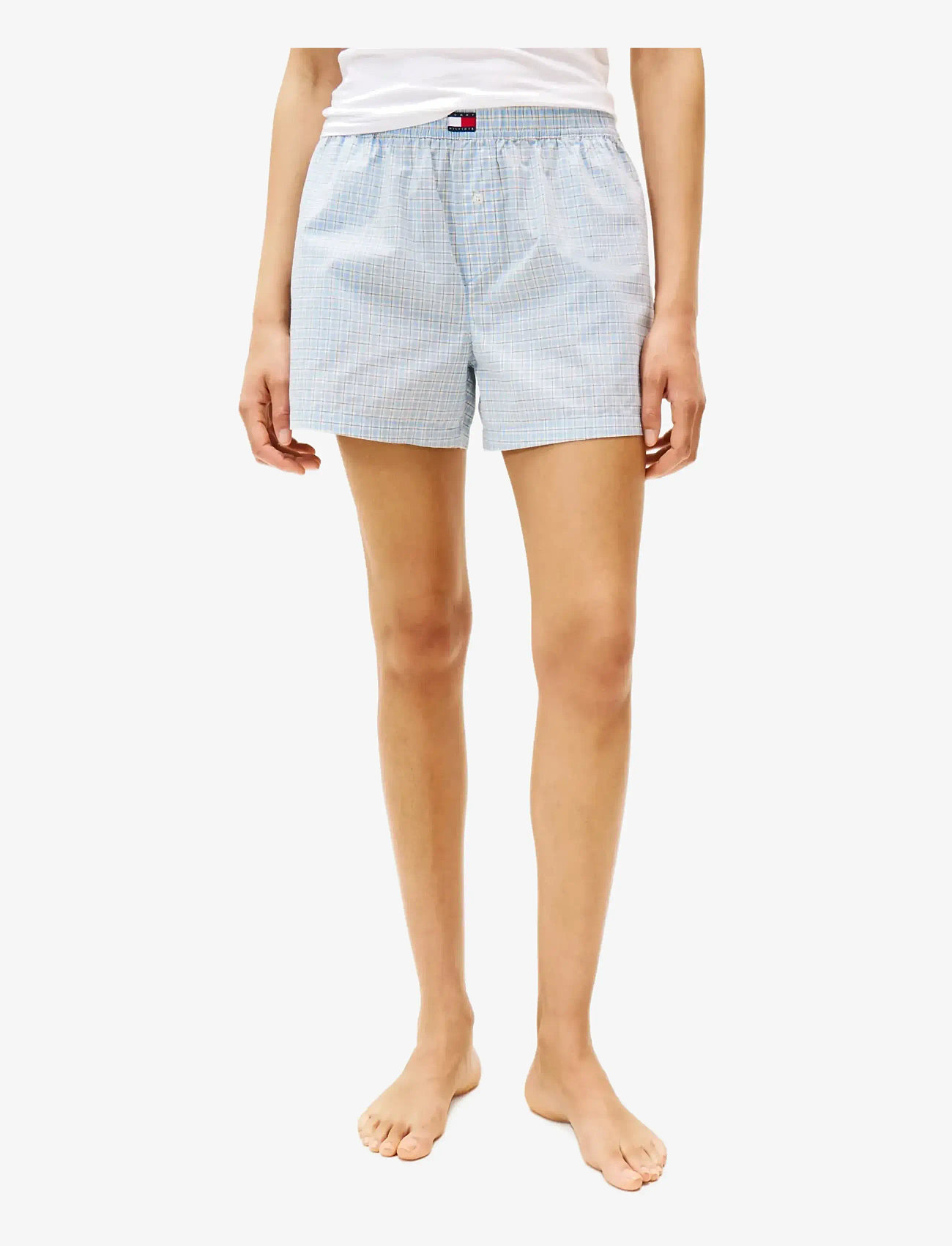 Tommy Hilfiger - PLAID PRT POPLIN SHORTS - sukkpüksid - mini plaid cloudy blue - 1