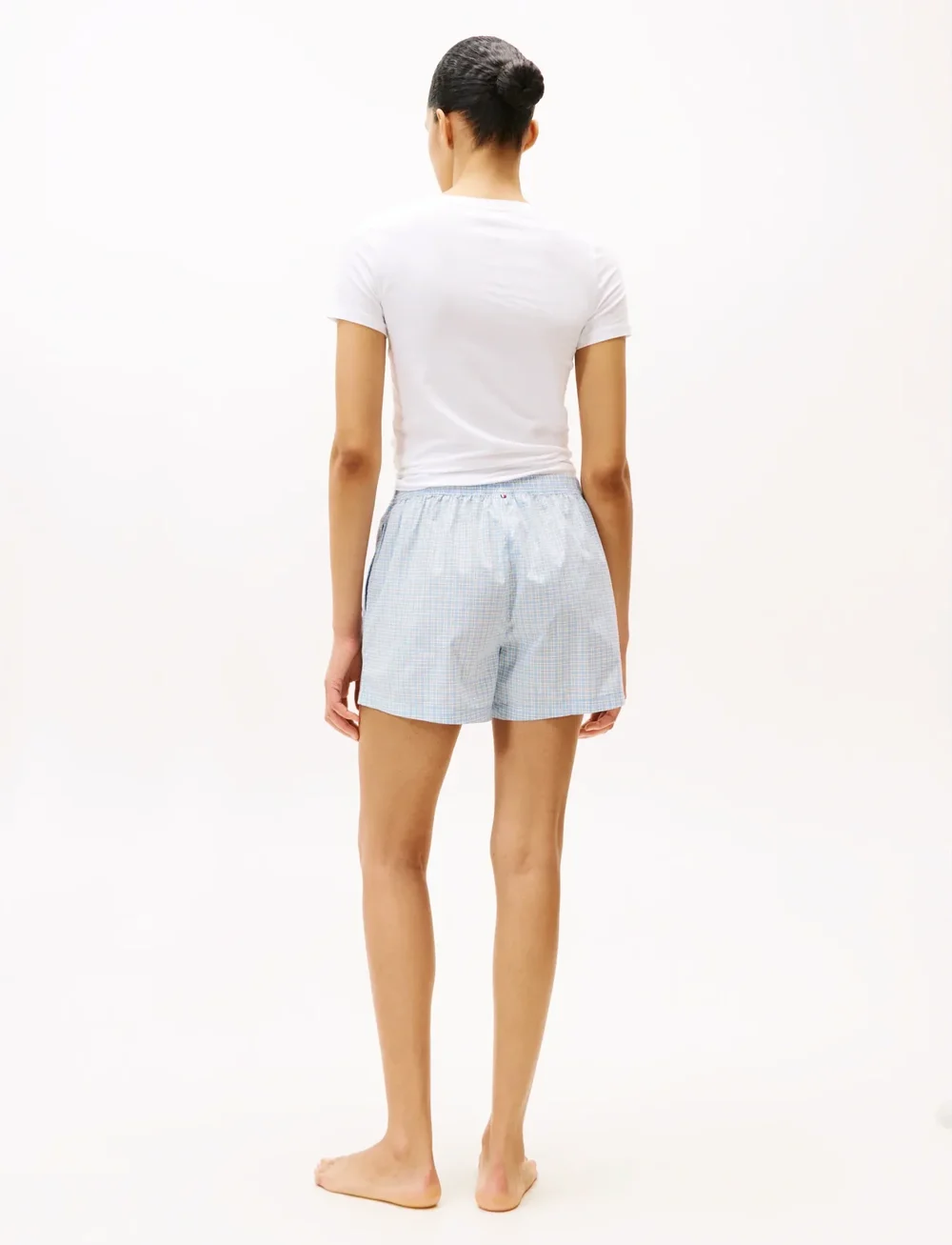 Tommy Hilfiger - PLAID PRT POPLIN SHORTS - sukkpüksid - mini plaid cloudy blue - 2