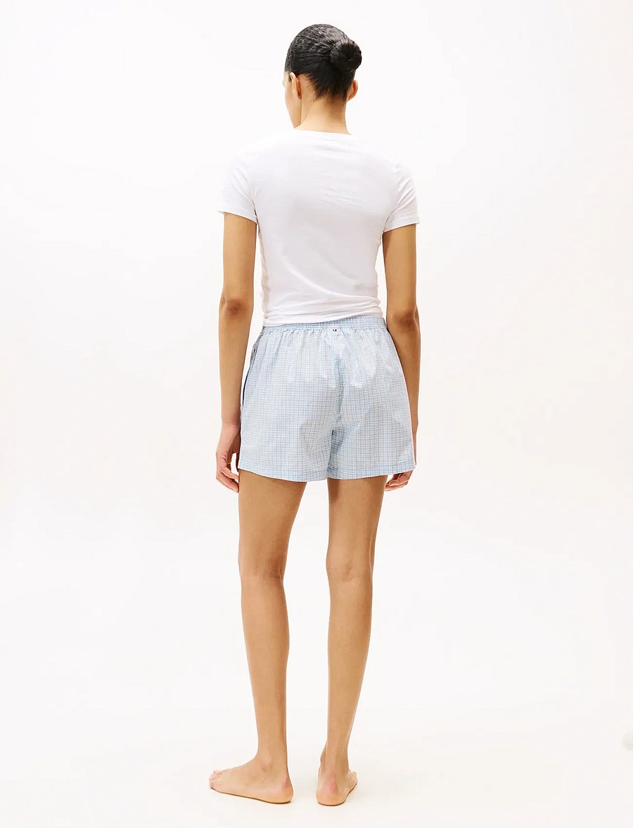 Tommy Hilfiger - PLAID PRT POPLIN SHORTS - strømpebukser - mini plaid cloudy blue - 2