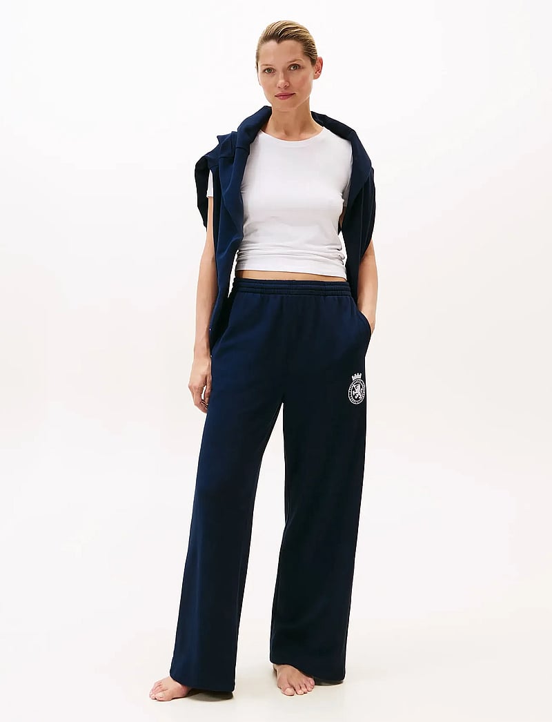 Tommy Hilfiger - WIDE LEG PANTS - natbukser - dark night navy - 0