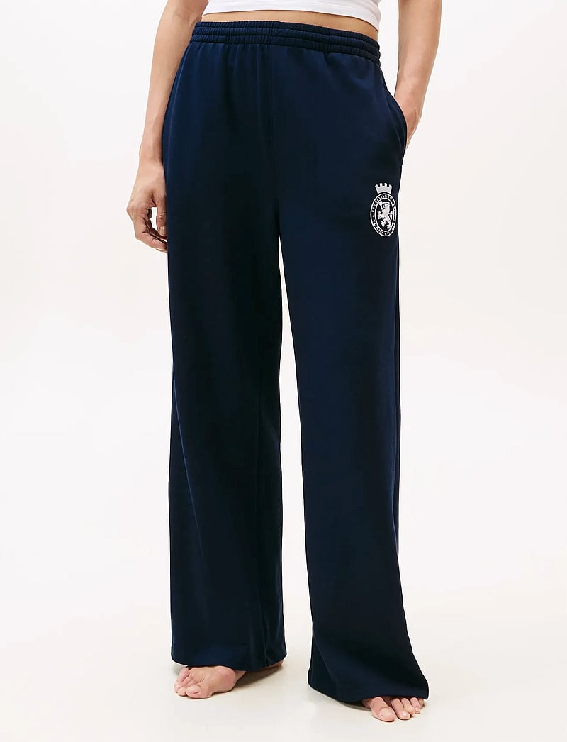 Tommy Hilfiger - WIDE LEG PANTS - natbukser - dark night navy - 4