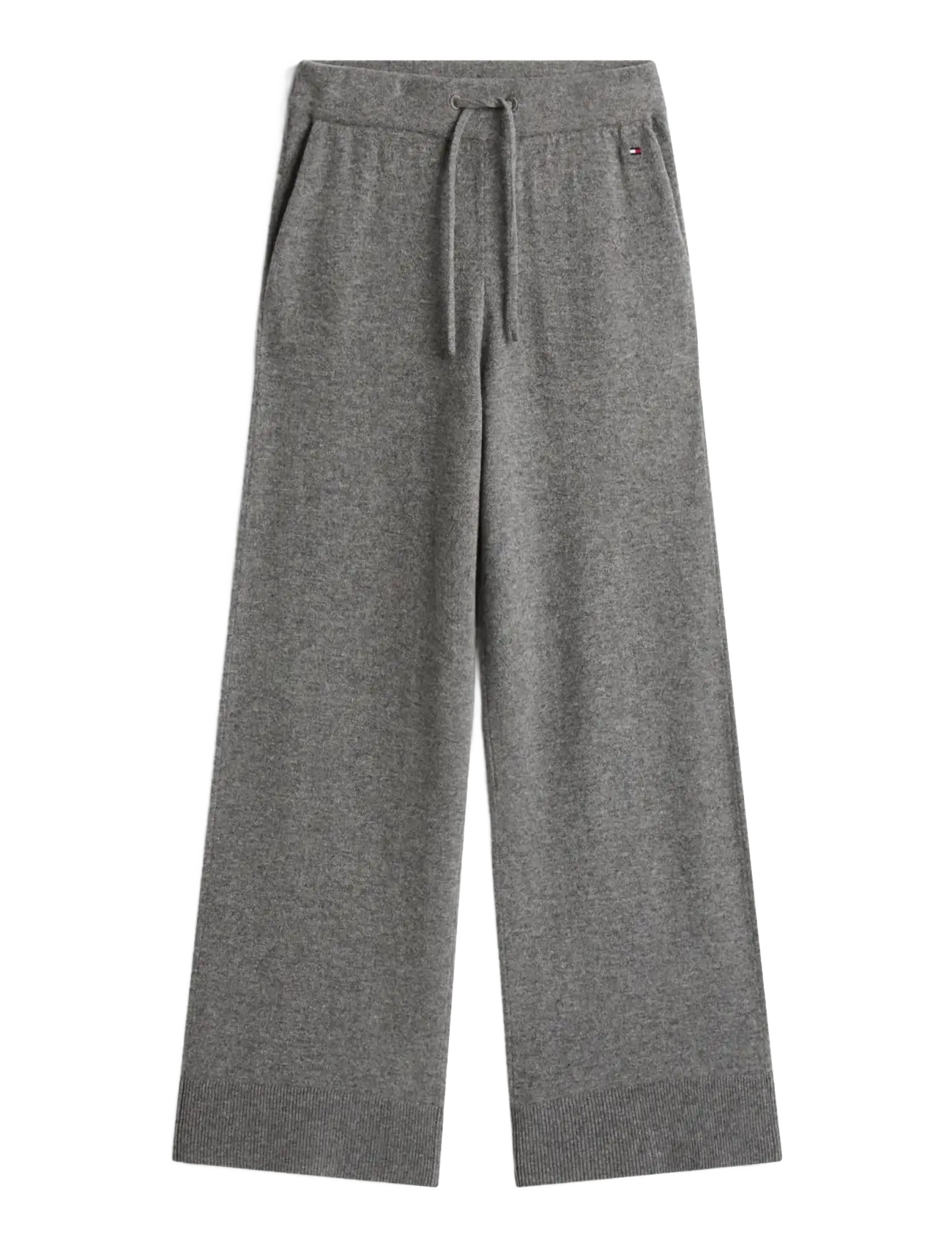 Tommy Hilfiger KNIT WIDE LEG PANTS - Kleidung - MID GREY HEATHER / grey