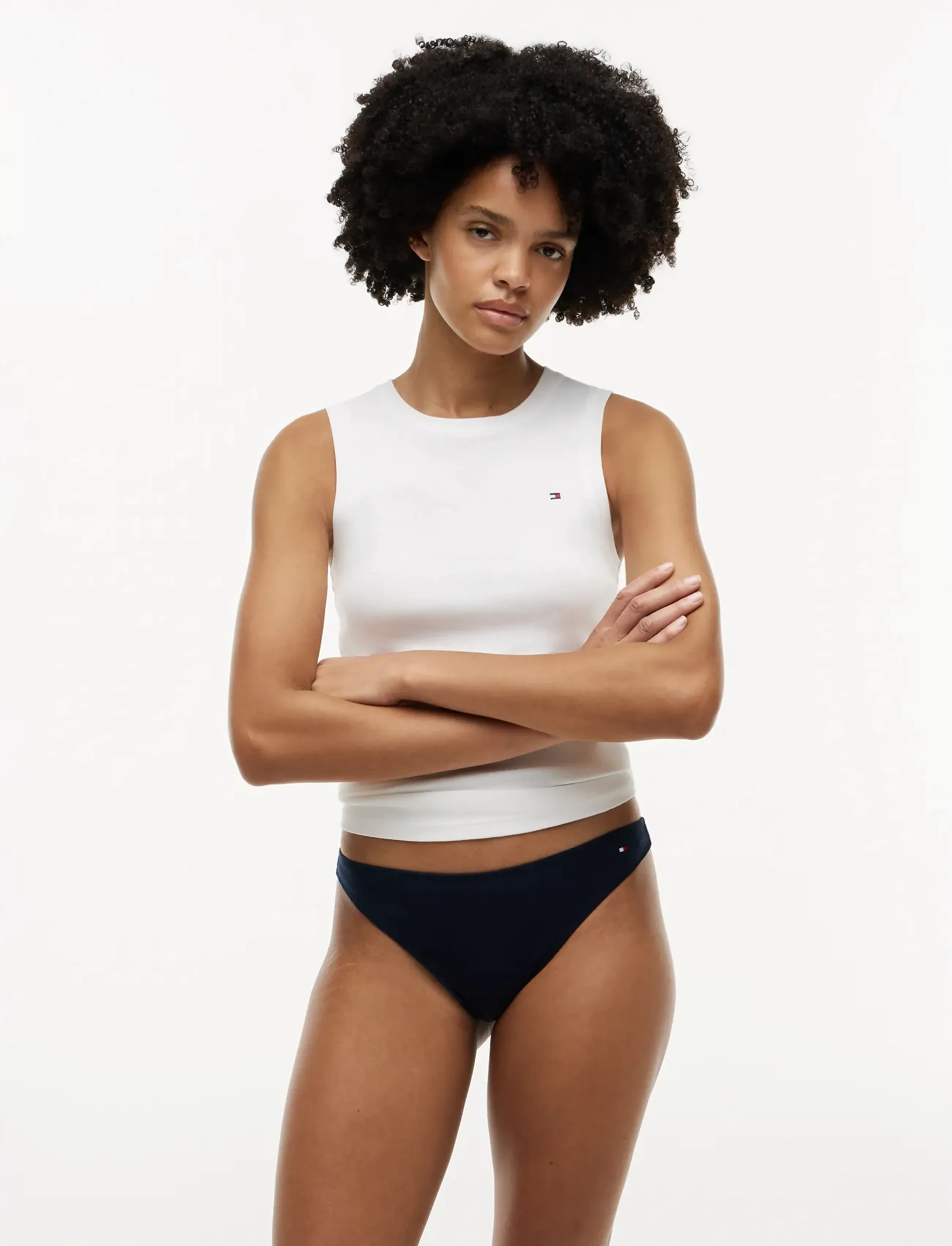 Tommy Hilfiger 3 PACK DIPPED THONG - Tommy Hilfiger - FIRE RED WH NVY / multi