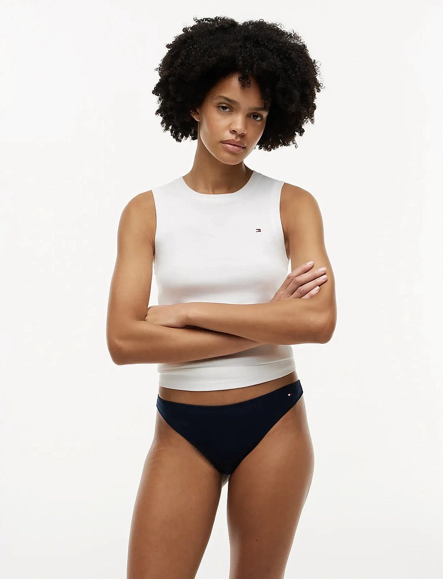 Tommy Hilfiger - 3 PACK DIPPED THONG - stringid - fire red wh nvy - 0