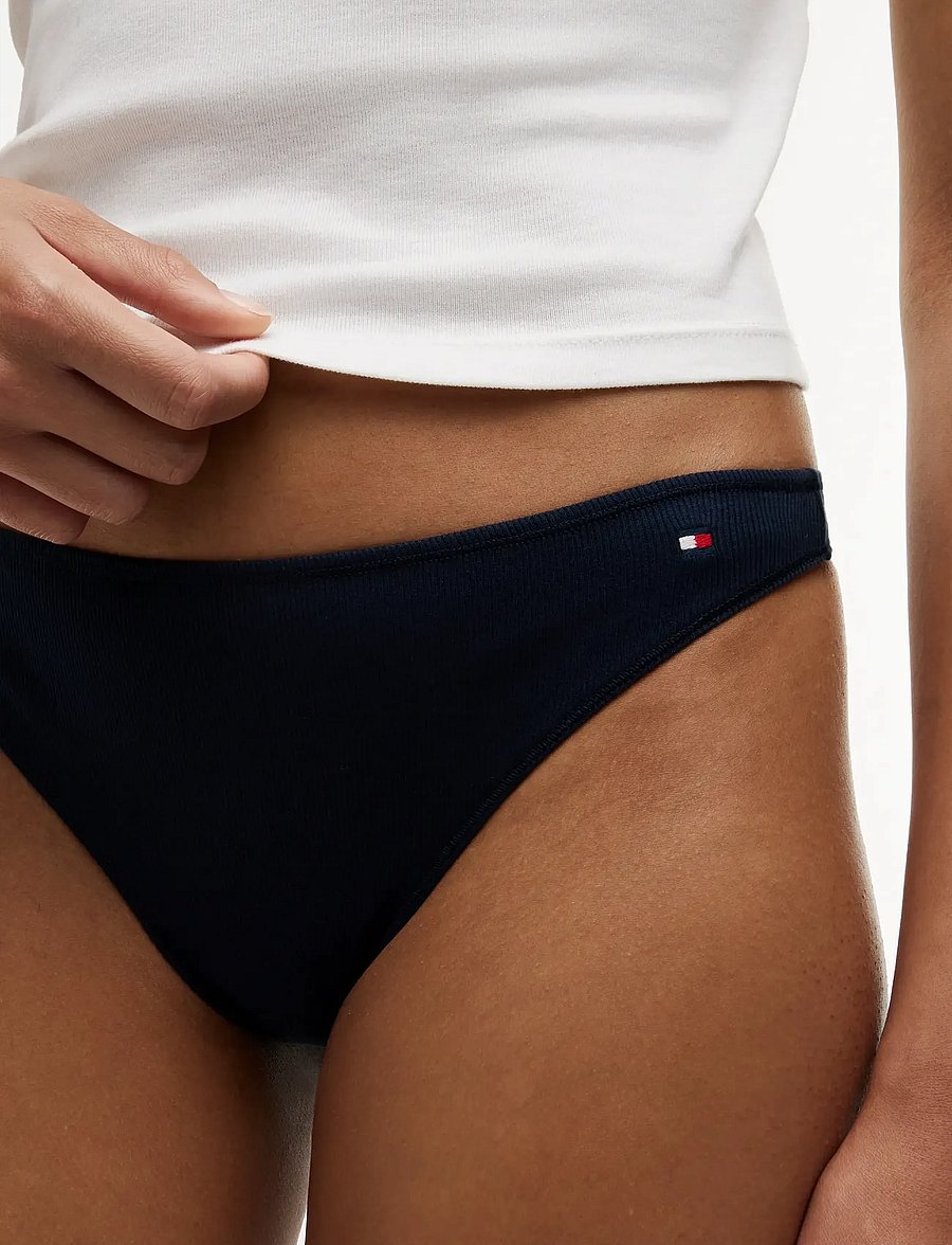 Tommy Hilfiger - 3 PACK DIPPED THONG - stringid - fire red wh nvy - 3