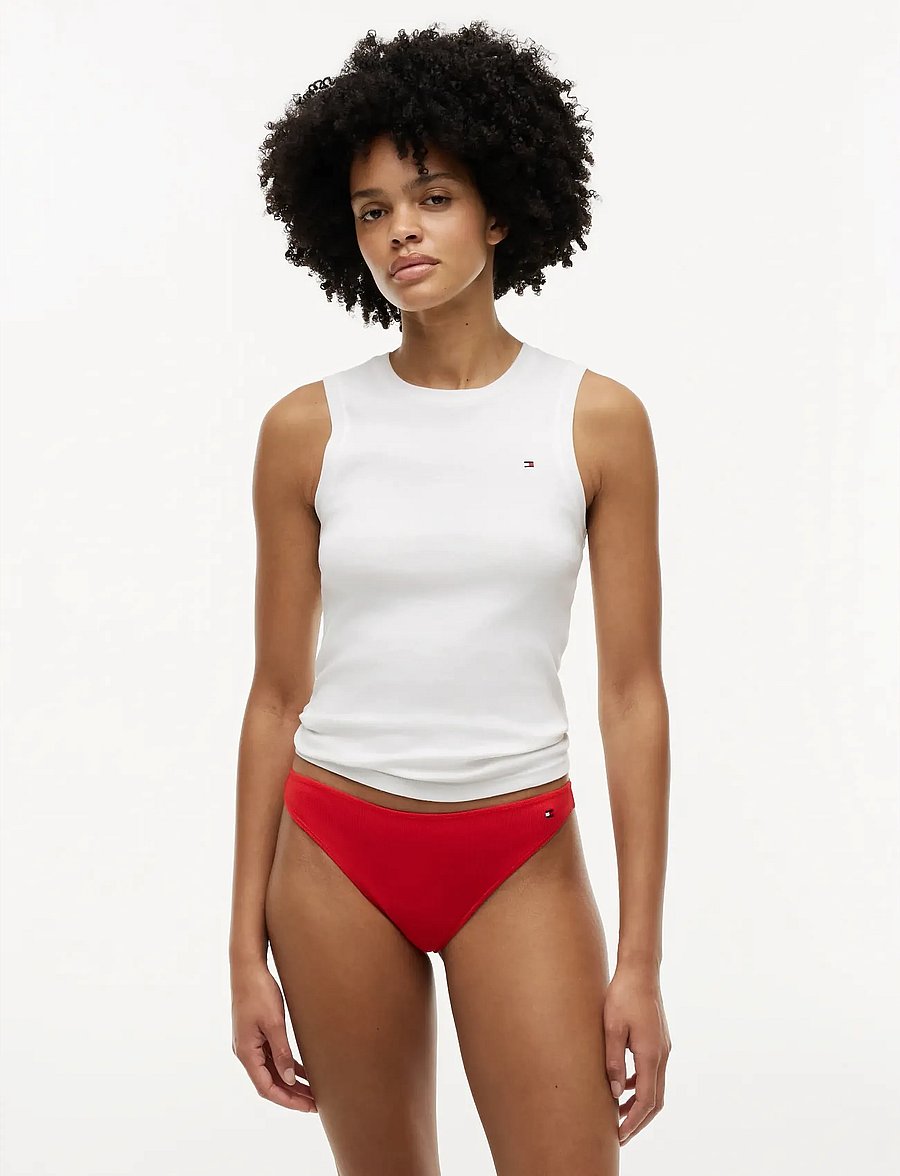 Tommy Hilfiger - 3 PACK DIPPED THONG - stringid - fire red wh nvy - 4