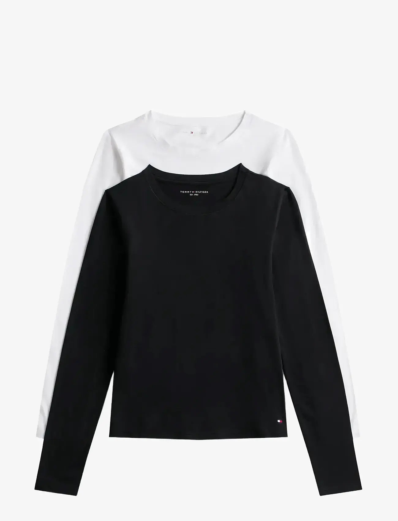 Tommy Hilfiger - 2 PACK LS T-SHIRT - white/ black - 1