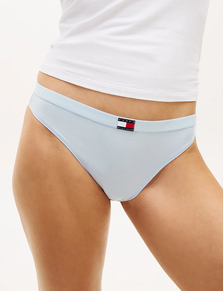 Tommy Hilfiger - 3 PACK THONG - stringtrosor - breezy blue cab orange d n navy - 3