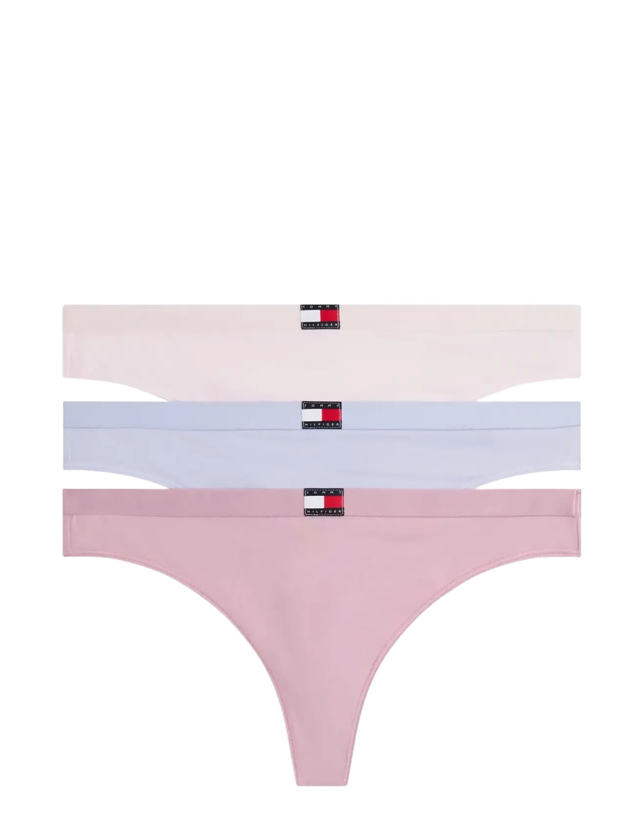 Tommy Hilfiger 3 PACK THONG - Stringtrusser - LILAC/MYSTIC ORC/LIGHT PINK / pink/rose