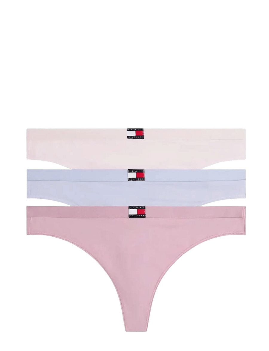 Tommy Hilfiger - 3 PACK THONG - stringtrusser - lilac/mystic orc/light pink - 1