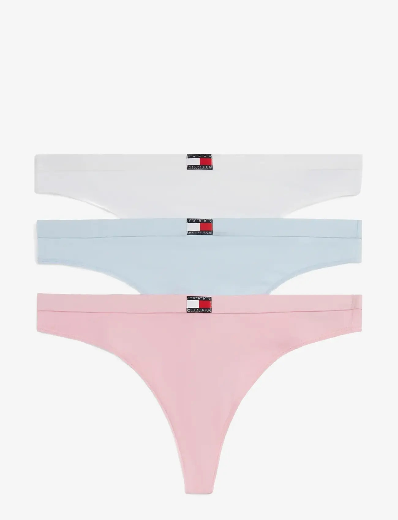 Tommy Hilfiger - 3 PACK THONG - stringtrusser - classic pink keepsake blue white - 1