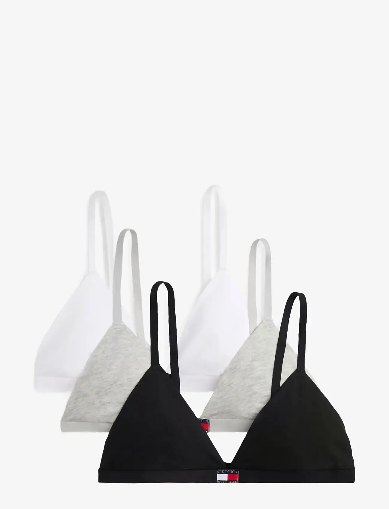 Tommy Hilfiger - 3 PACK TRIANGLE - bralette - grey ht black white - 1
