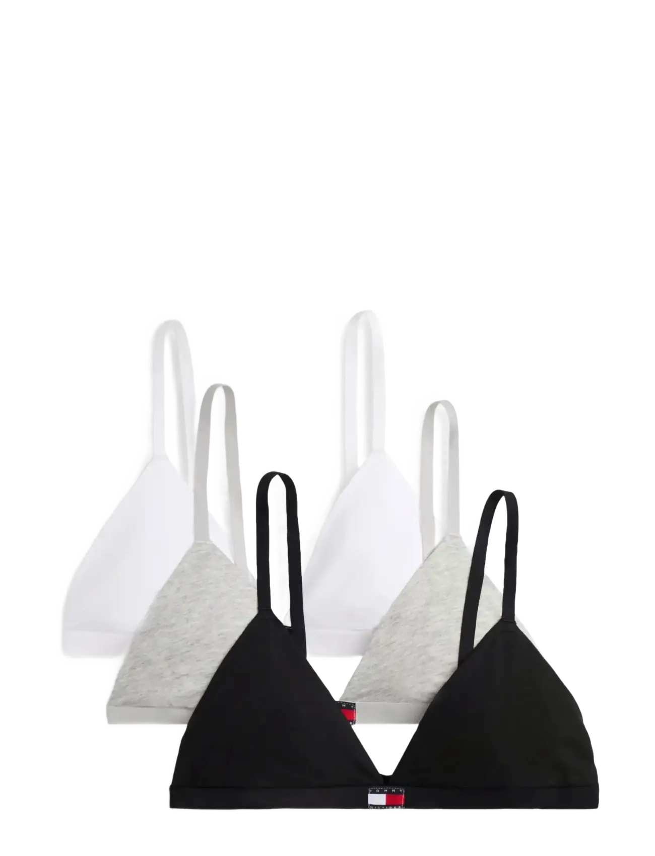 Tommy Hilfiger 3 PACK TRIANGLE - BH'er - GREY HT BLACK WHITE / black
