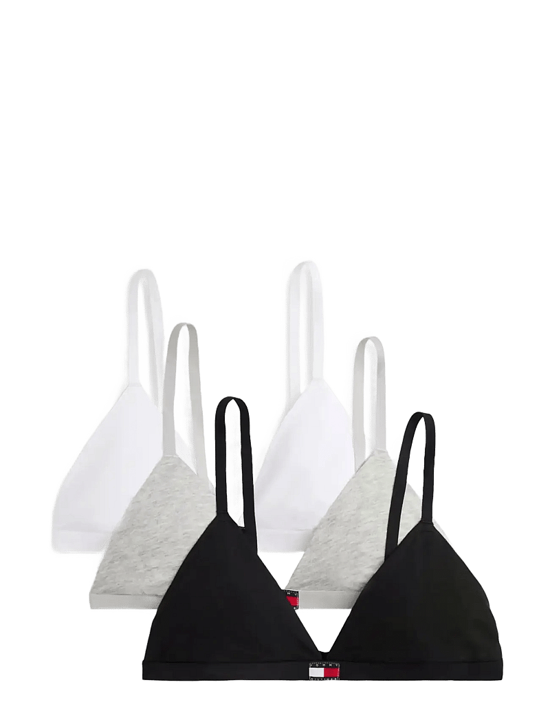 Tommy Hilfiger - 3 PACK TRIANGLE - bralette - grey ht black white - 1