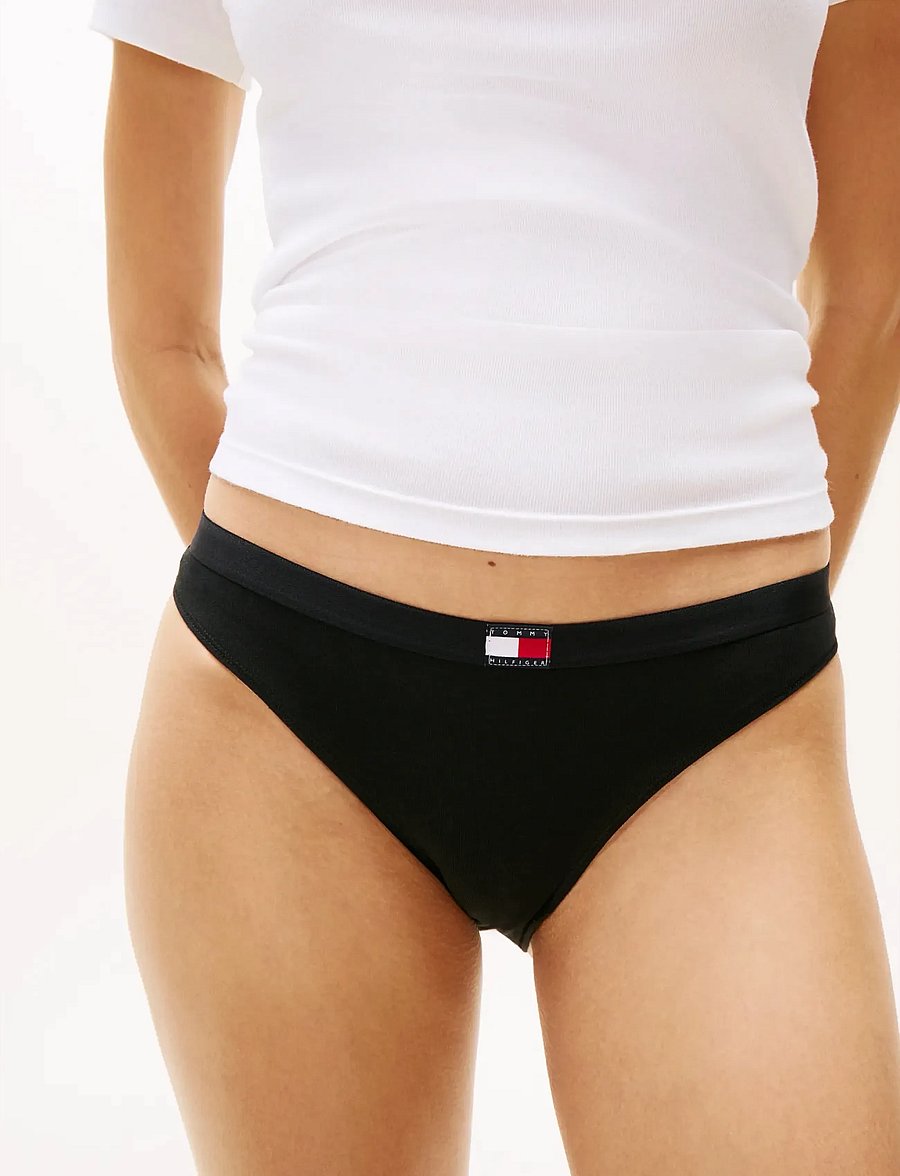 Tommy Hilfiger - 3 PACK BIKINI - slips - black black black - 3