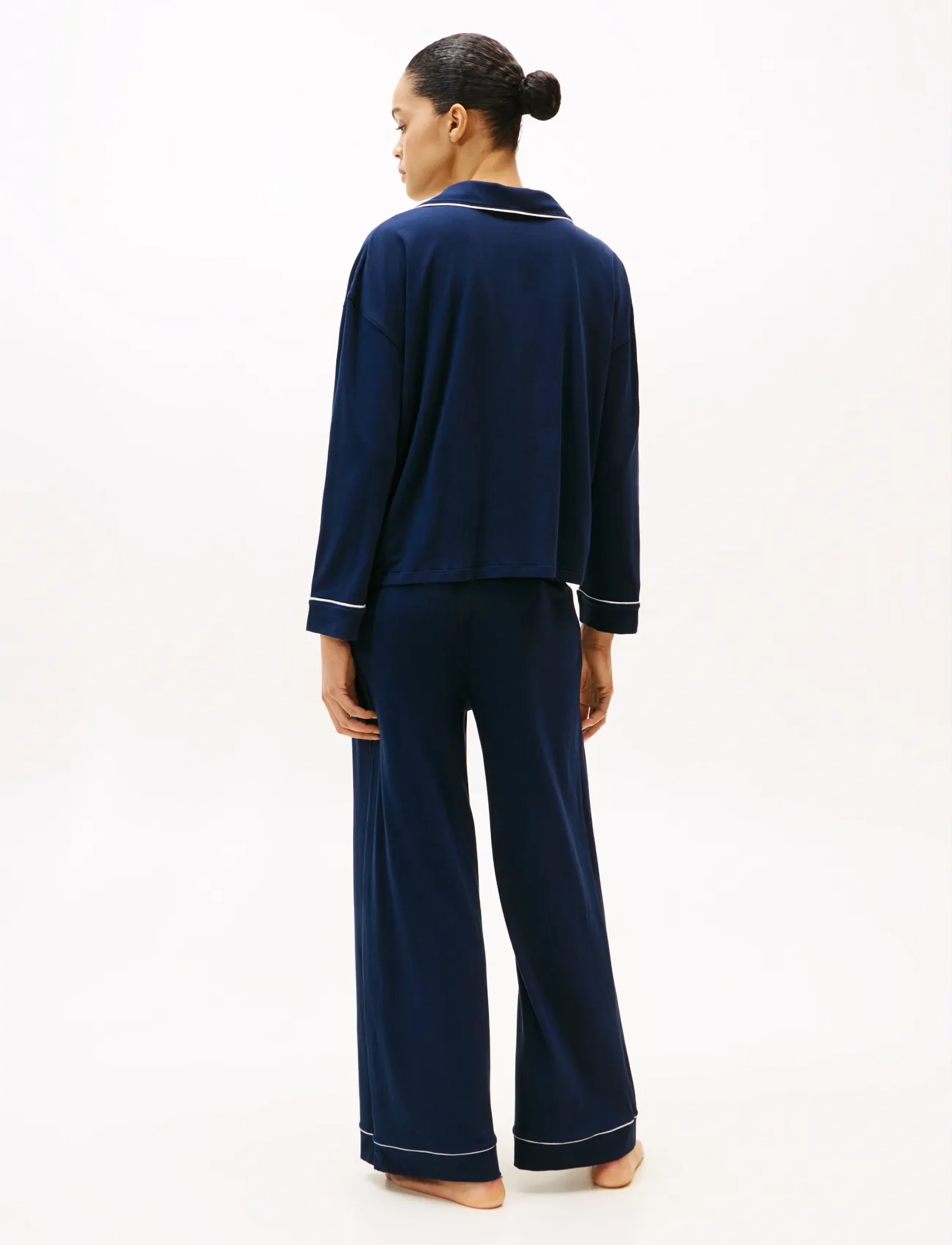 Tommy Hilfiger - LS SHIRT PANTS SET - pyjamas - dark night navy - 5