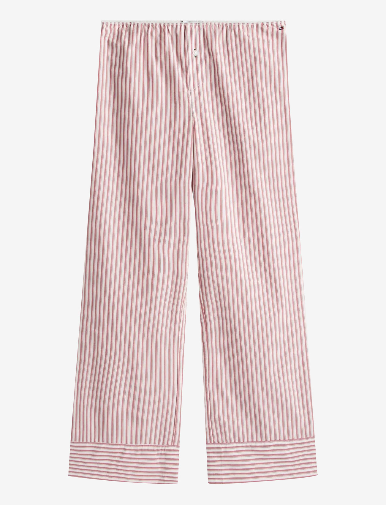 Tommy Hilfiger - LS TEE POINTELLE POPLIN PJ SET - pyjamas - ecru pointelle/ blazer stp prim red - 3