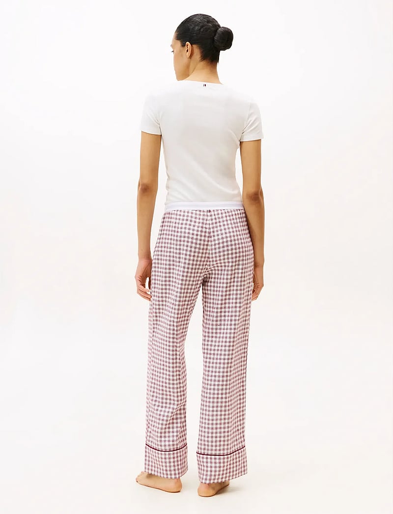 Tommy Hilfiger - PLAID PRT FLANNEL PANTS - julepyjamas - mini plaid ivory silk - 2