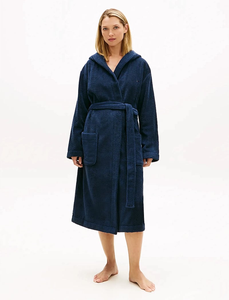 Tommy Hilfiger - TOWELLING BATHROBE - morgenkåber - dark night navy - 0