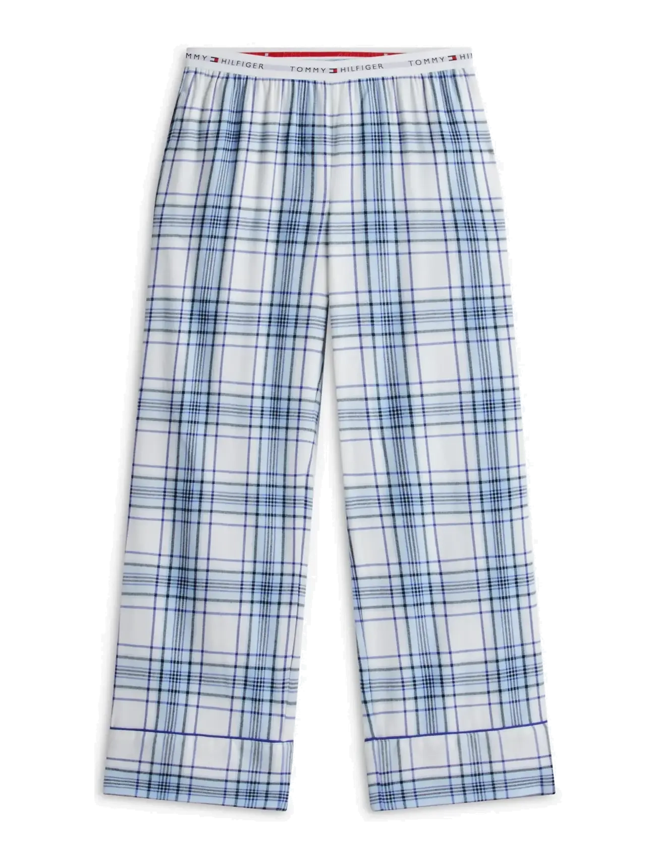 Tommy Hilfiger - GIFT LS FLNL SHIRT SET SLIPPERS - pyjamas - city check sky blue - 4