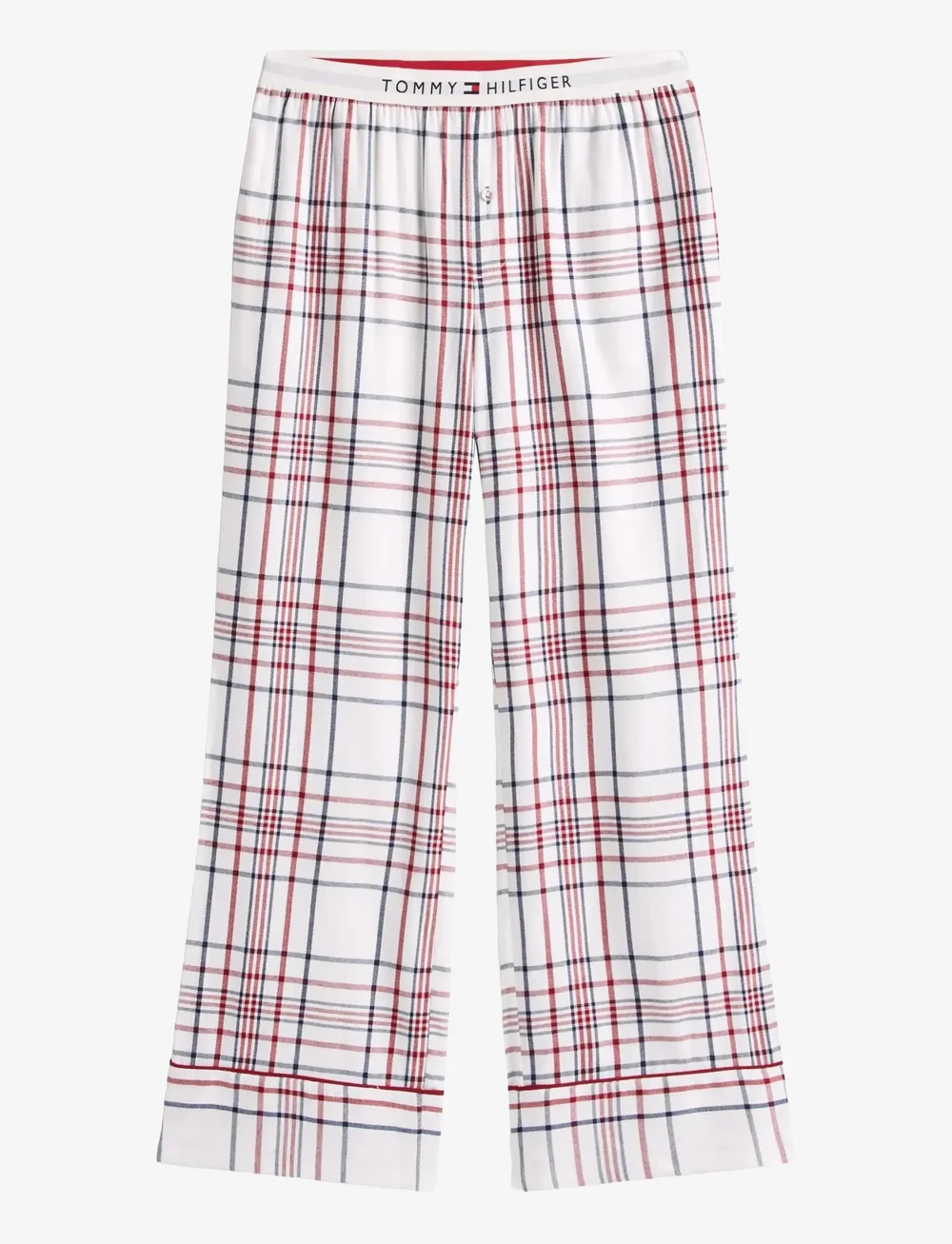 Tommy Hilfiger - GIFT LS FLNL SHIRT SET SLIPPERS - pidžaamad - city plaid ivory silk - 2