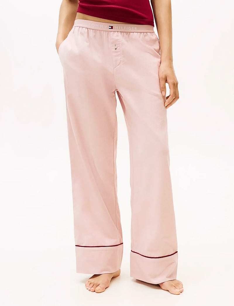 Tommy Hilfiger - SOLID FLANNEL PANTS - christmas pyjamas - foggy pink - 4
