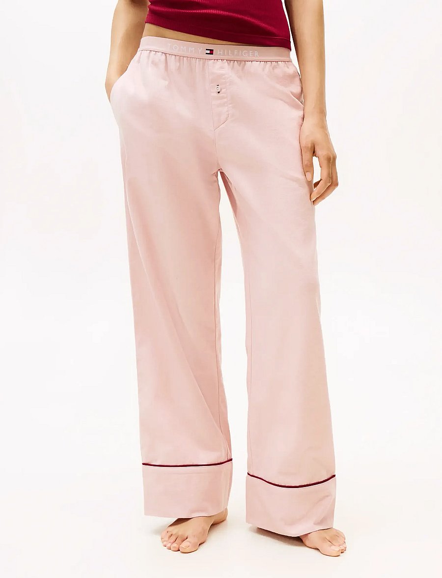 Tommy Hilfiger - SOLID FLANNEL PANTS - pyjamabroeken - foggy pink - 4