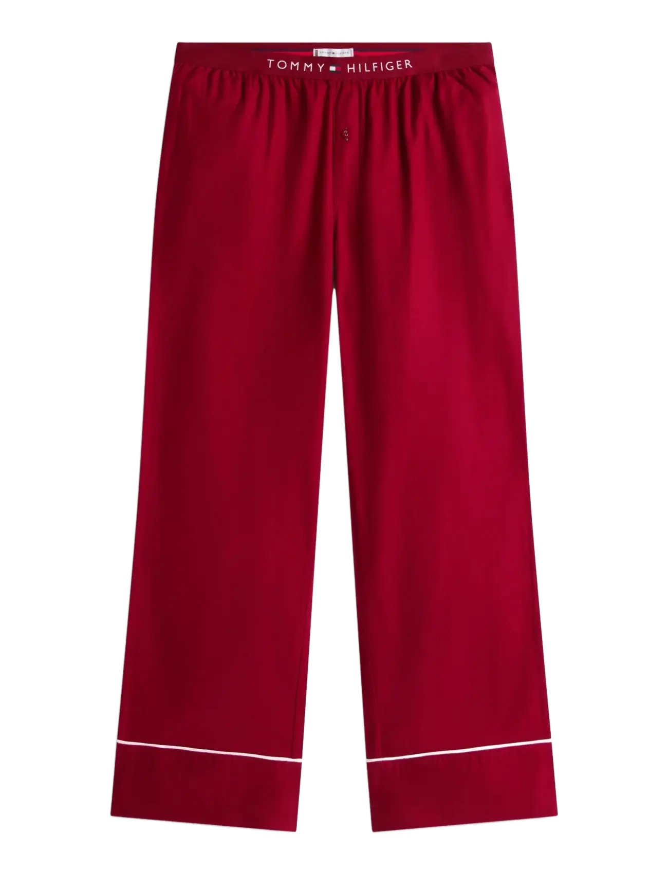 SOLID FLANNEL PANTS - ROUGE