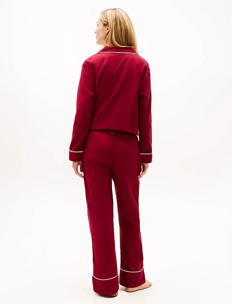 Tommy Hilfiger - SOLID FLANNEL PANTS - christmas pyjamas - rouge - 2