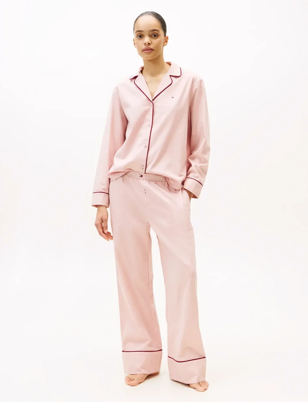 Tommy Hilfiger - SOLID LS FLANNEL SHIRT - Överdelar - foggy pink - 2