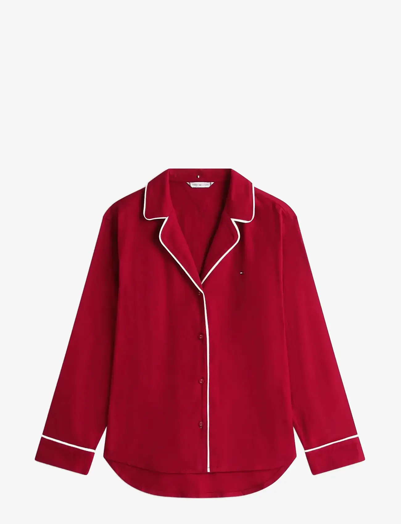 Tommy Hilfiger - SOLID LS FLANNEL SHIRT - overdele - rouge - 1