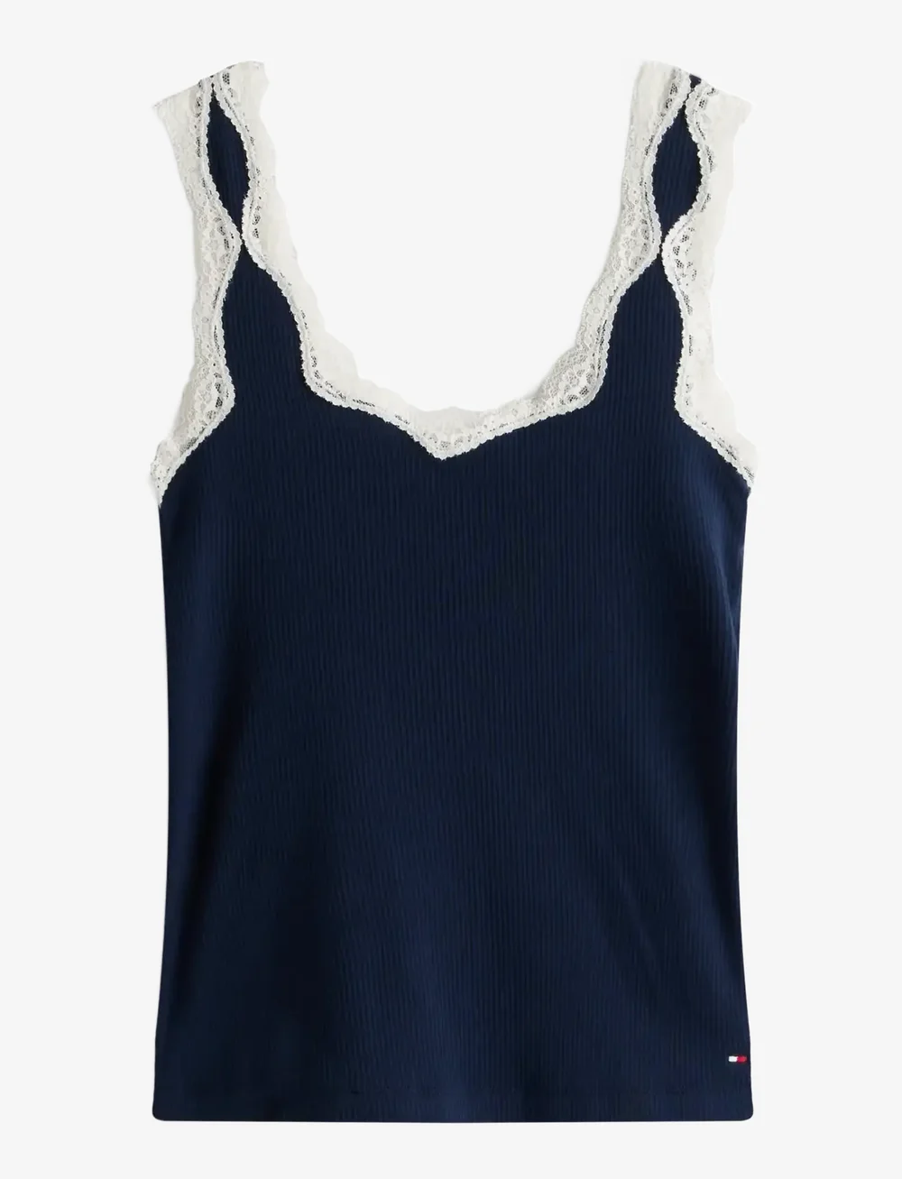 Tommy Hilfiger - LACE CAMI SHORT PJ SET - pyjamas - dark night navy - 2