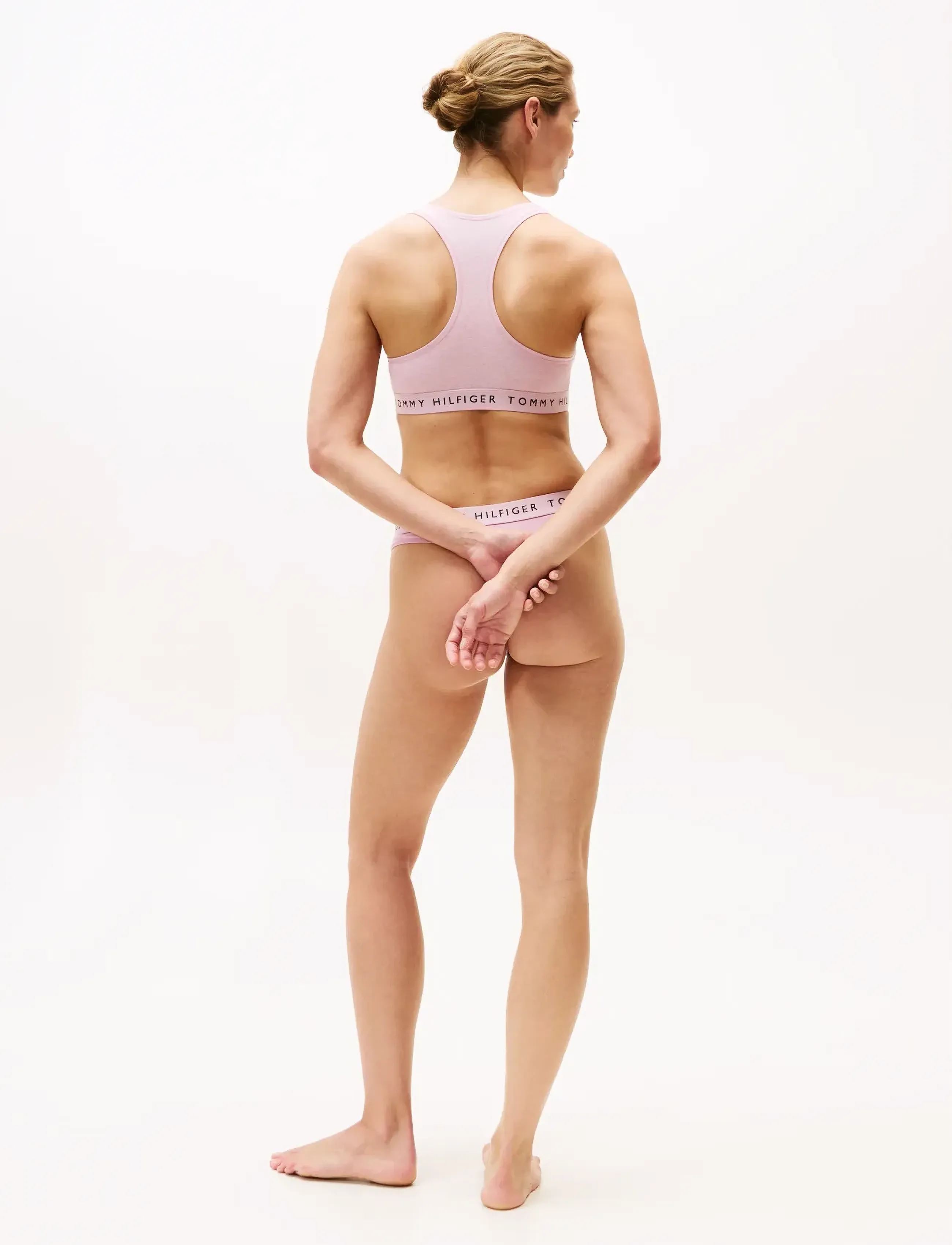 Tommy Hilfiger - RACERBACK BRALETTE (EXT.SIZES) - tank top rinnahoidjad - mystic orchid heather - 4