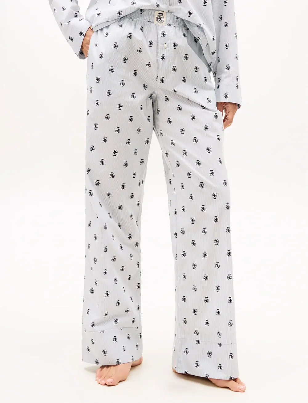 Tommy Hilfiger - PRT PANTS - pyjamasbyxor - ithaca crest aop - 0