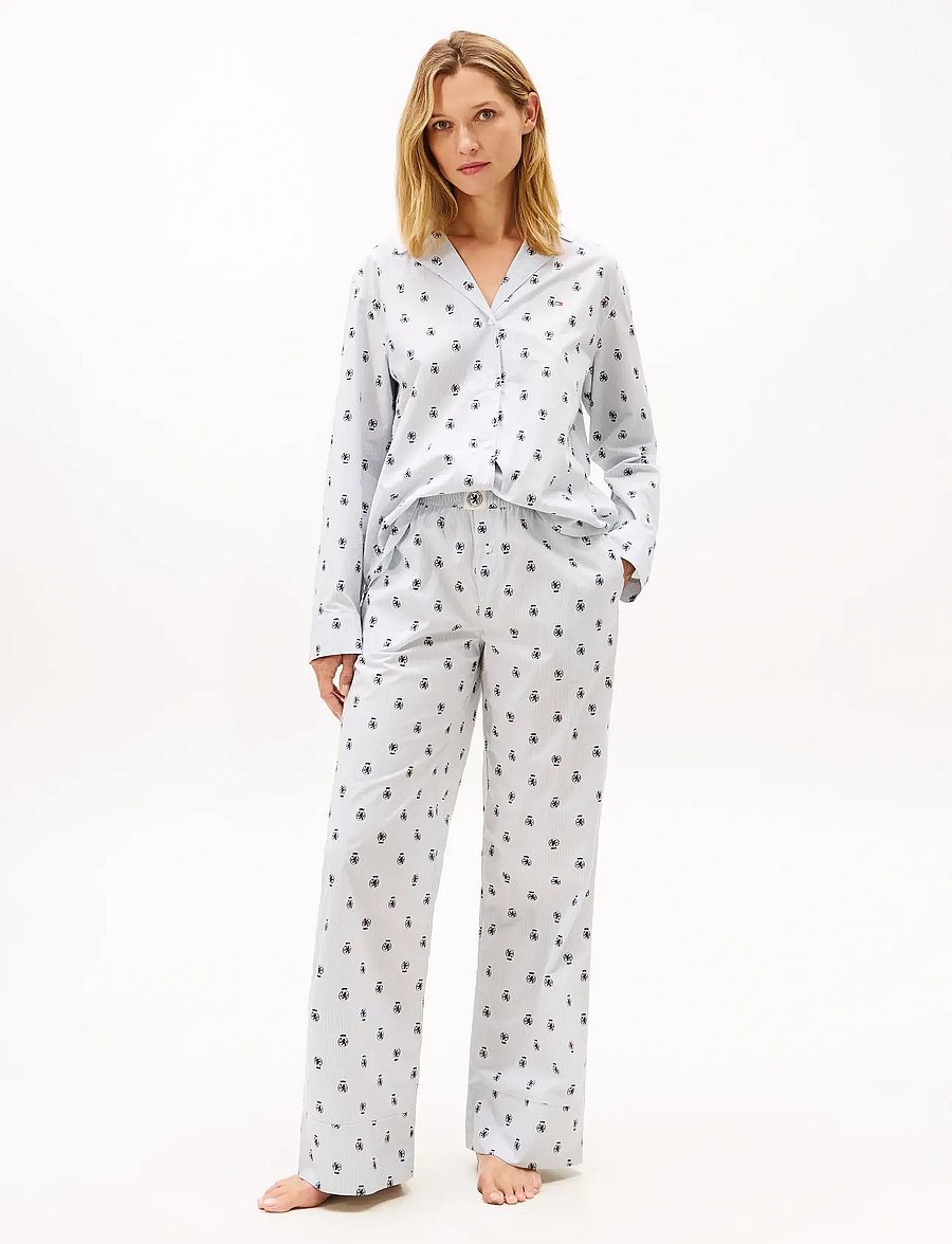 Tommy Hilfiger - PRT PANTS - bas de pyjama - ithaca crest aop - 3