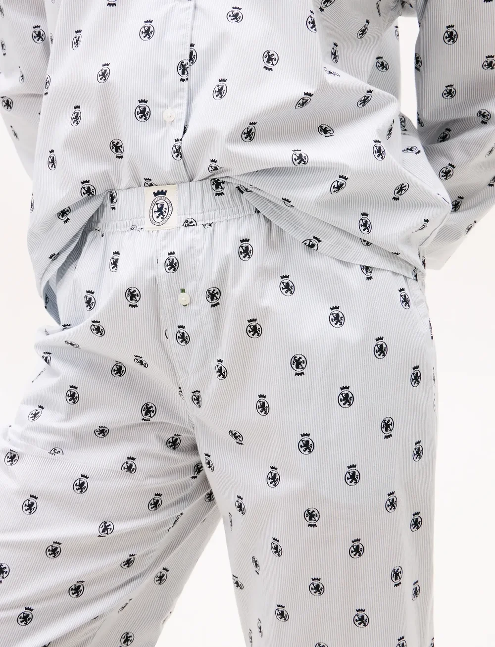 Tommy Hilfiger - PRT PANTS - pyjamasbyxor - ithaca crest aop - 4