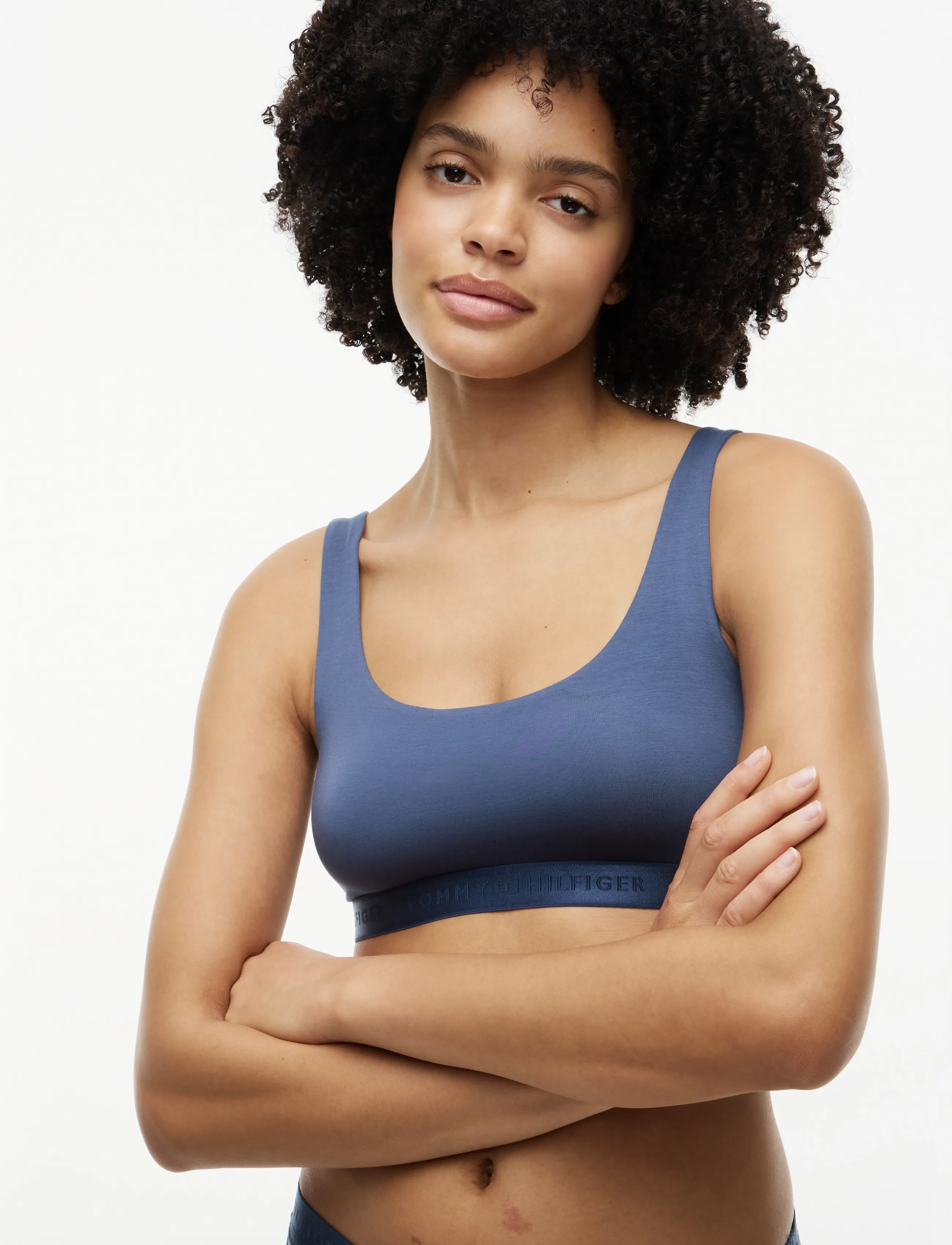 Tommy Hilfiger - UNLINED BRALETTE  (EXT. SIZES) - aegean sea - 4