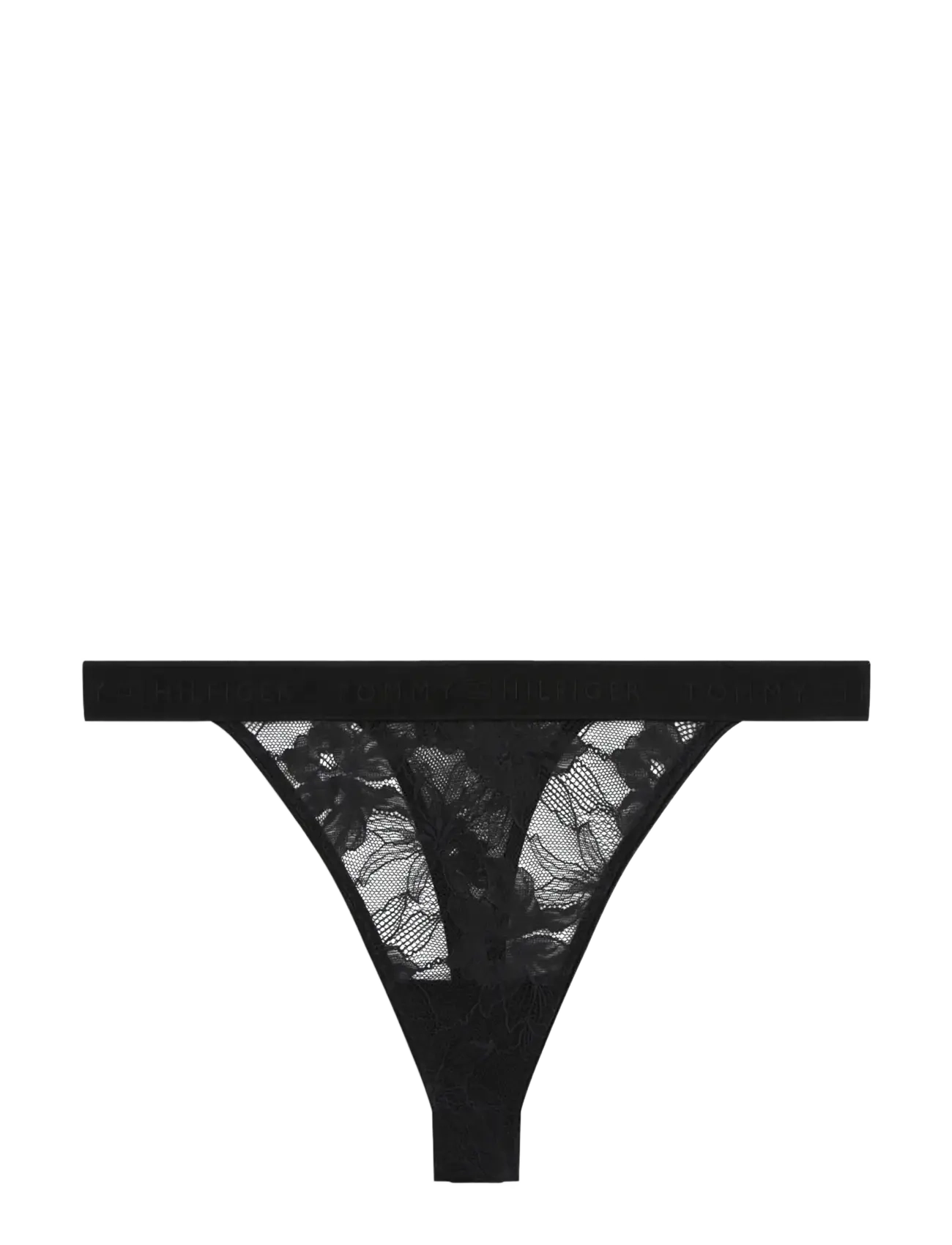 Tommy Hilfiger TANGA THONG (EXT. SIZES) - Trusser - BLACK / black