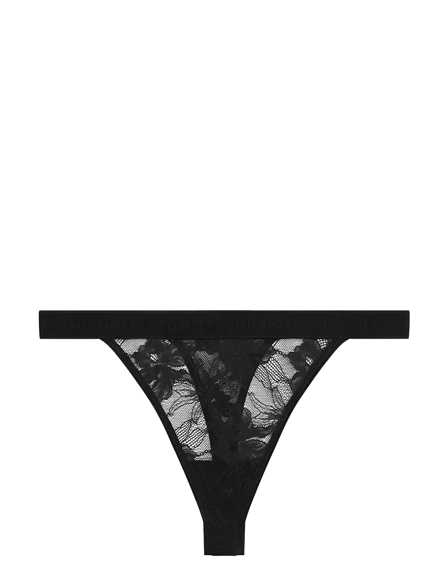Tommy Hilfiger - TANGA THONG (EXT. SIZES) - stringtrusser - black - 1