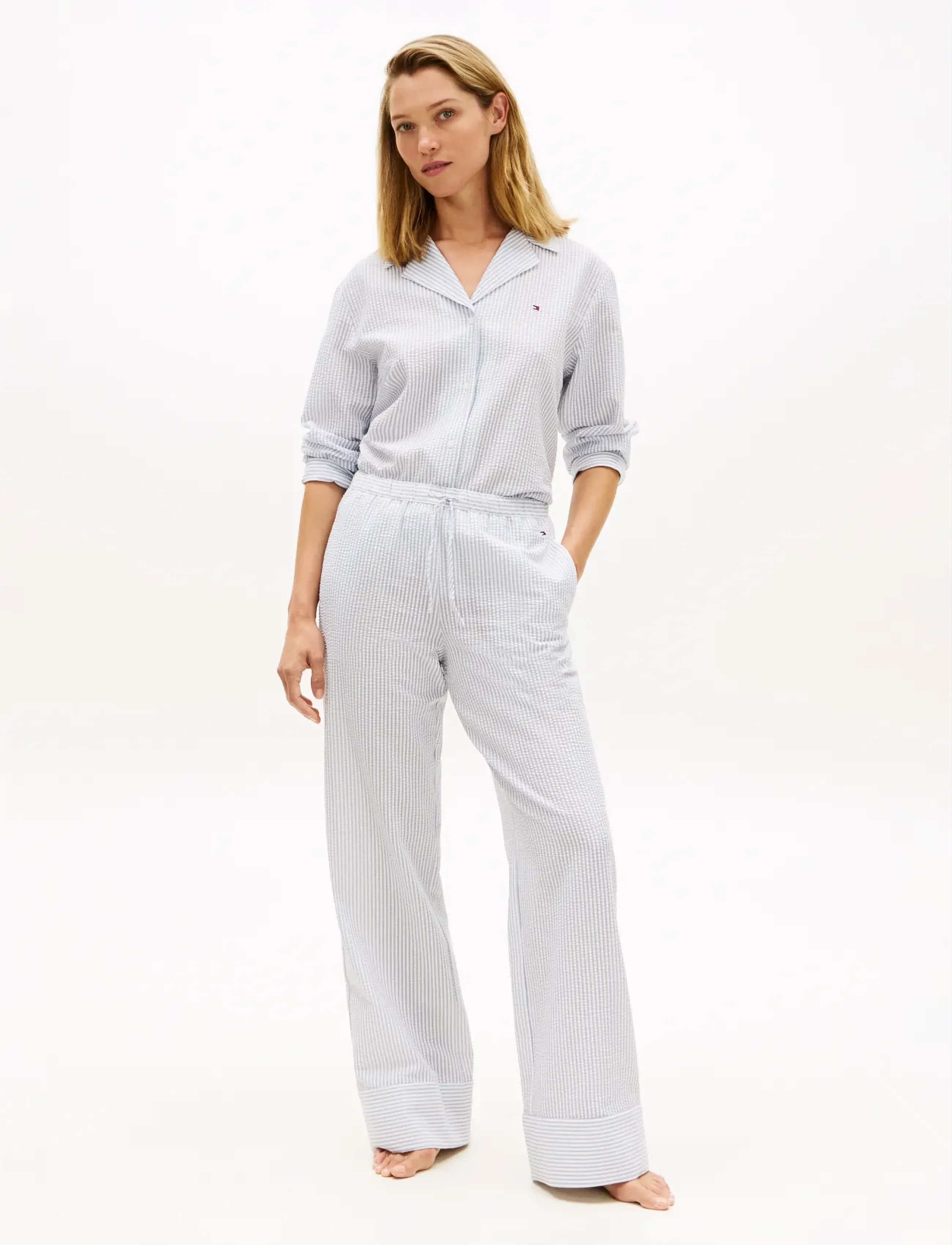 Tommy Hilfiger - LS SEERSUCKER SHIRT - chemises à manches longues - ithaca brisk blue - 3