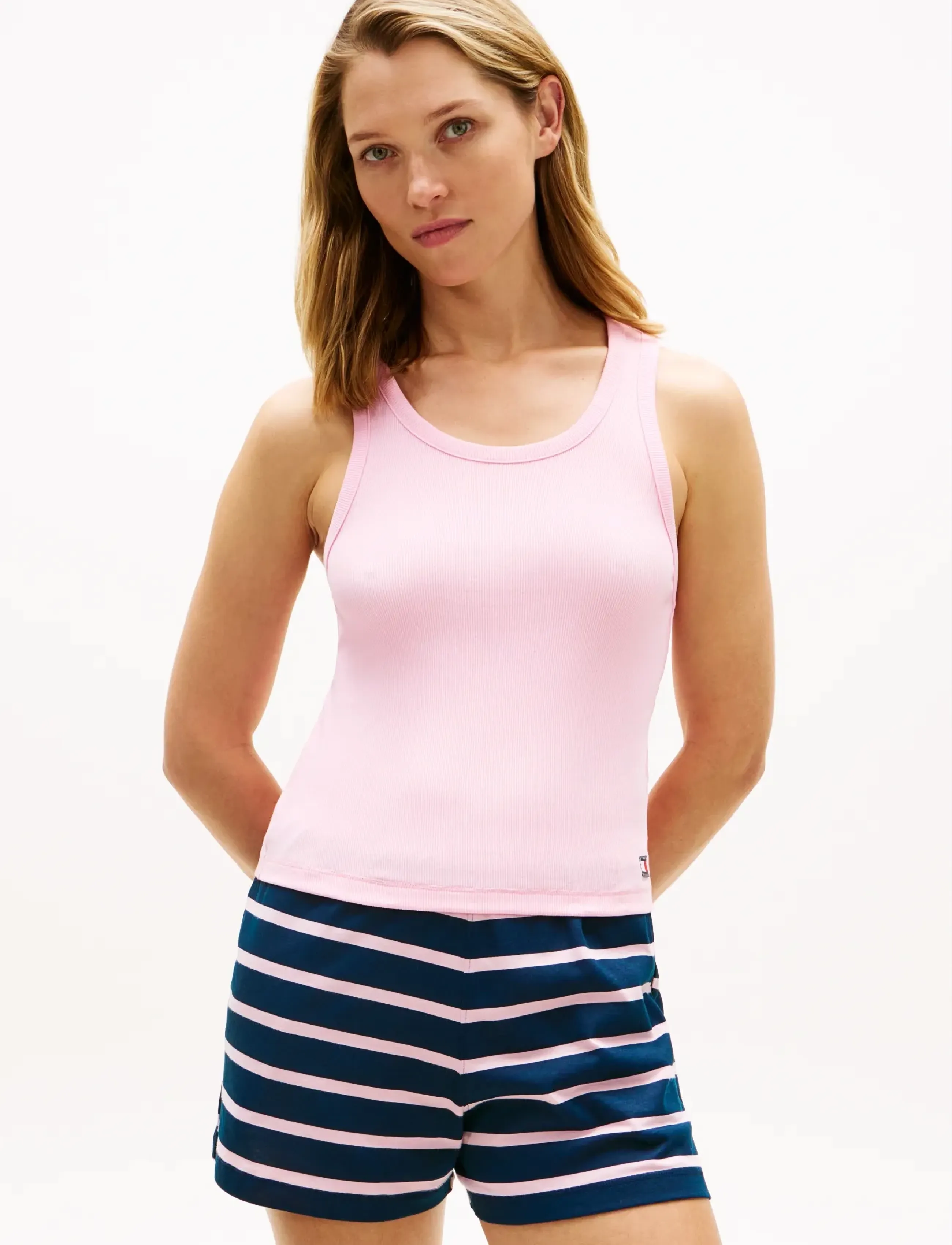 Tommy Hilfiger TANK TOP - T-shirts & Toppar - CLASSIC PINK / pink/rose
