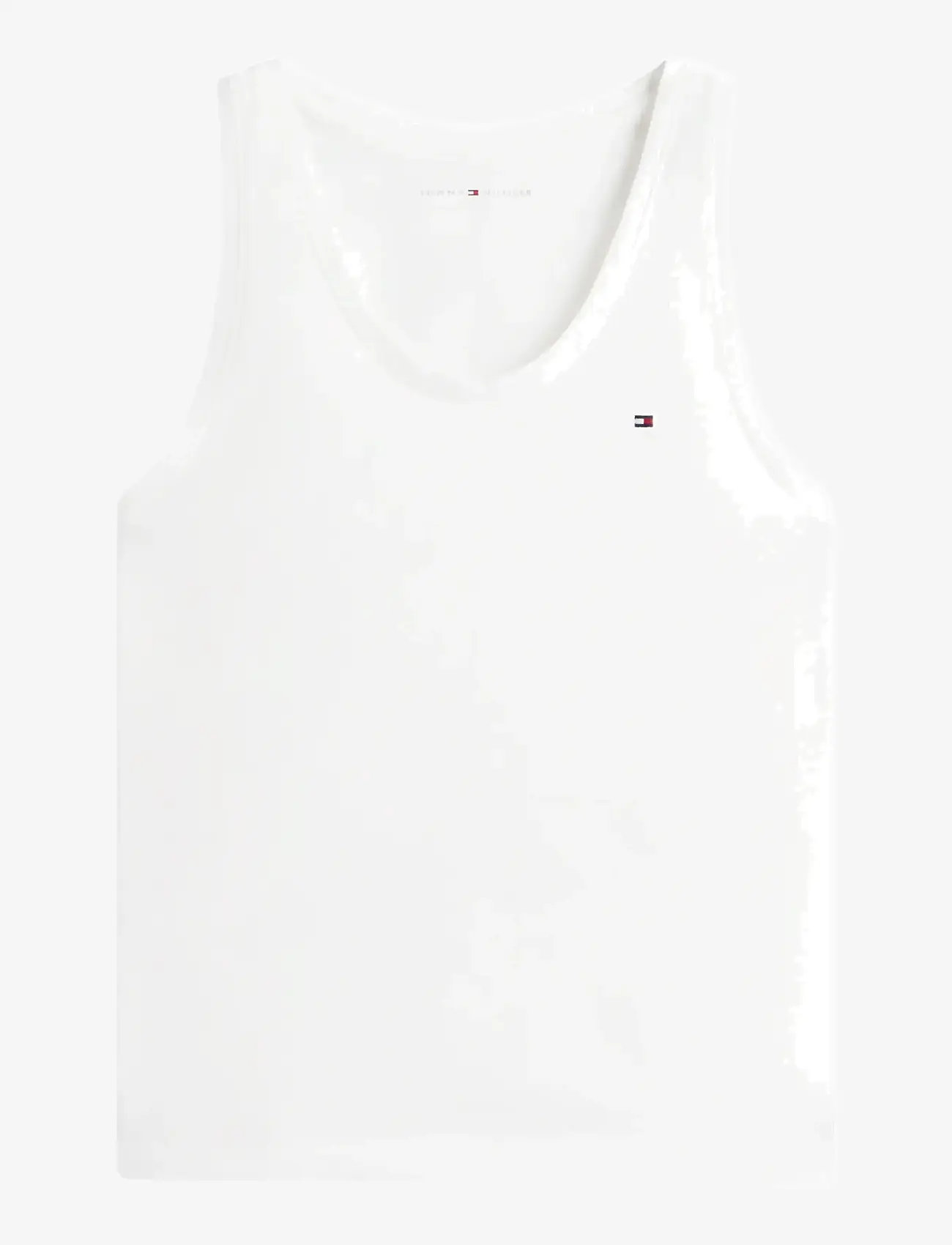 Tommy Hilfiger - JERSEY TANK TOP - oberteile - ecru - 1