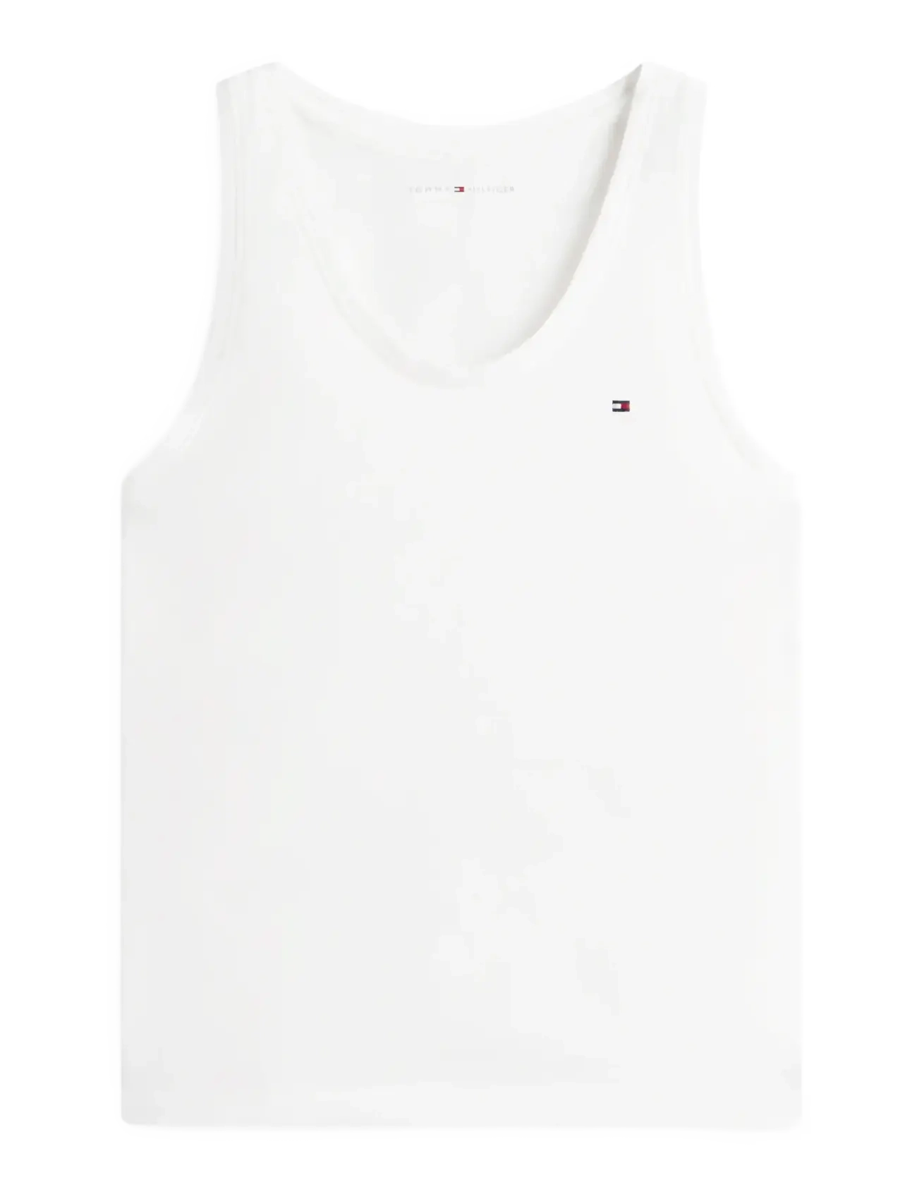 Tommy Hilfiger JERSEY TANK TOP - Toppar - ECRU / white