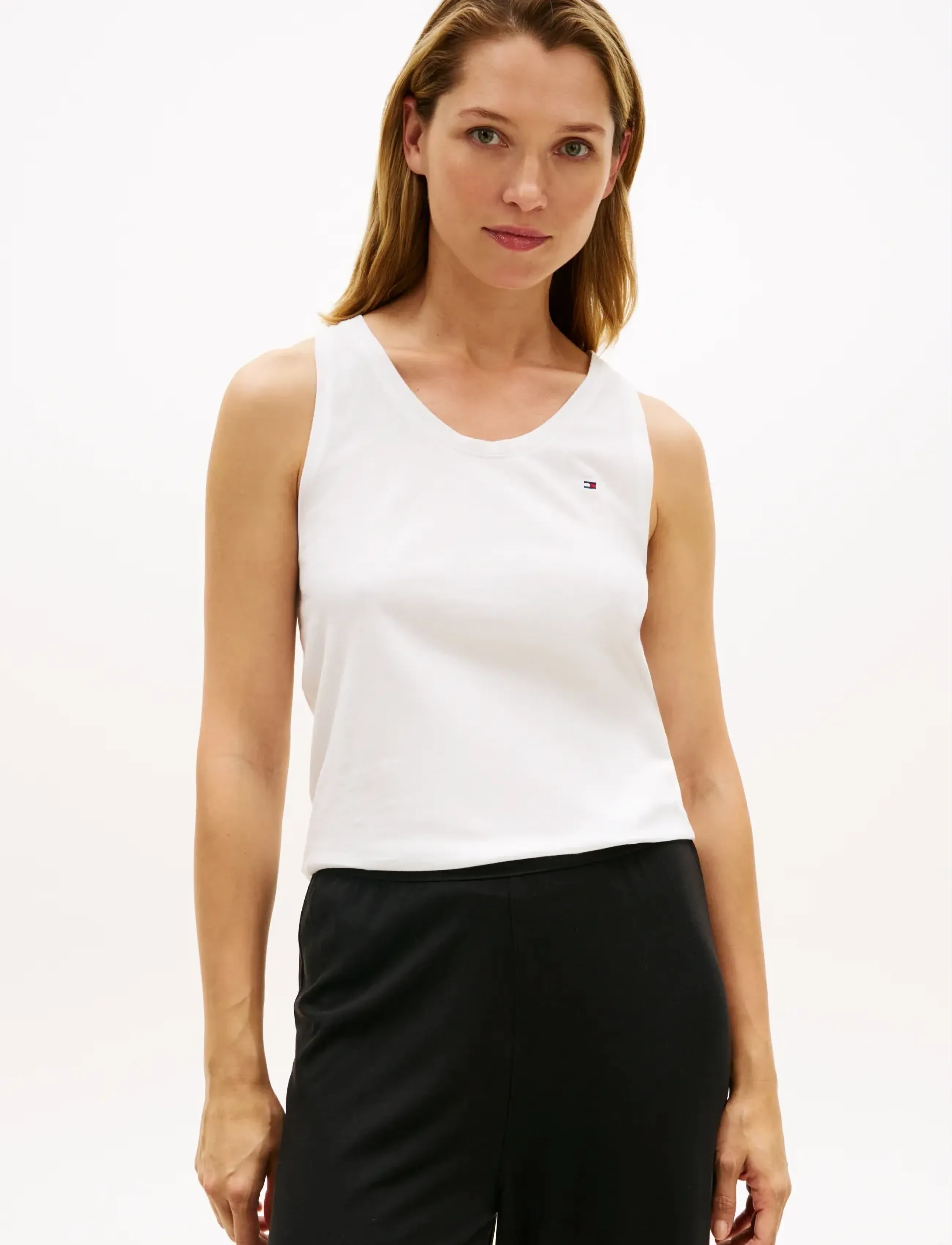 Tommy Hilfiger Jersey Tank Top, S, Night & Loungewear, Weiß - Oberteile, Frauen