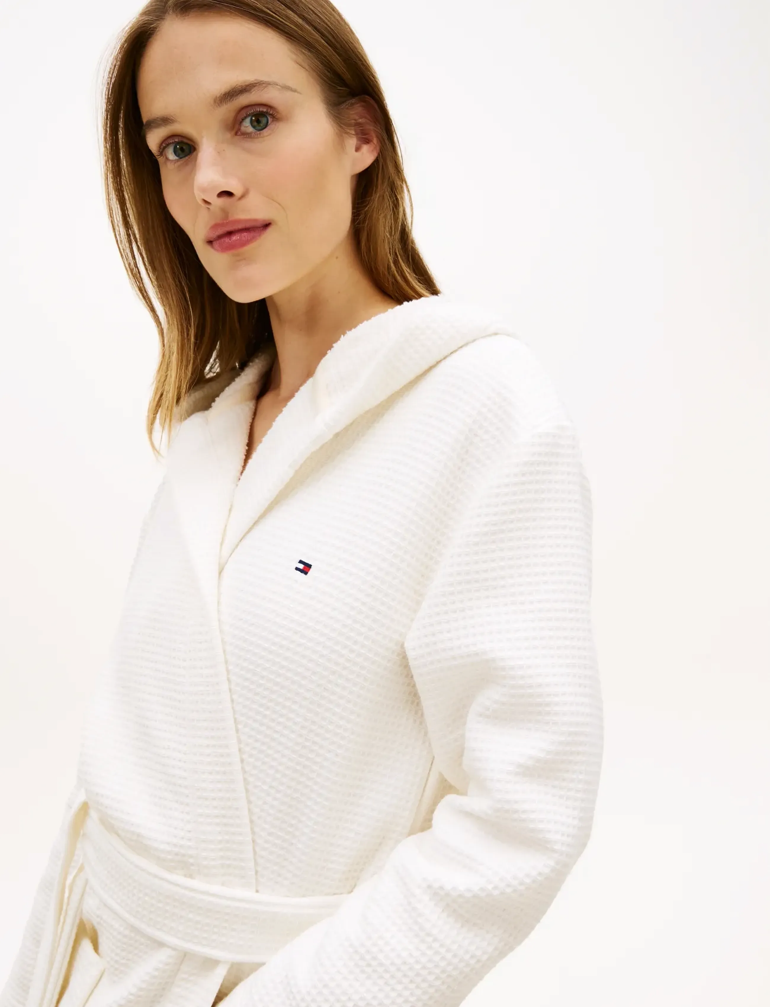 Tommy Hilfiger - WAFFLE ROBE - ecru - 2