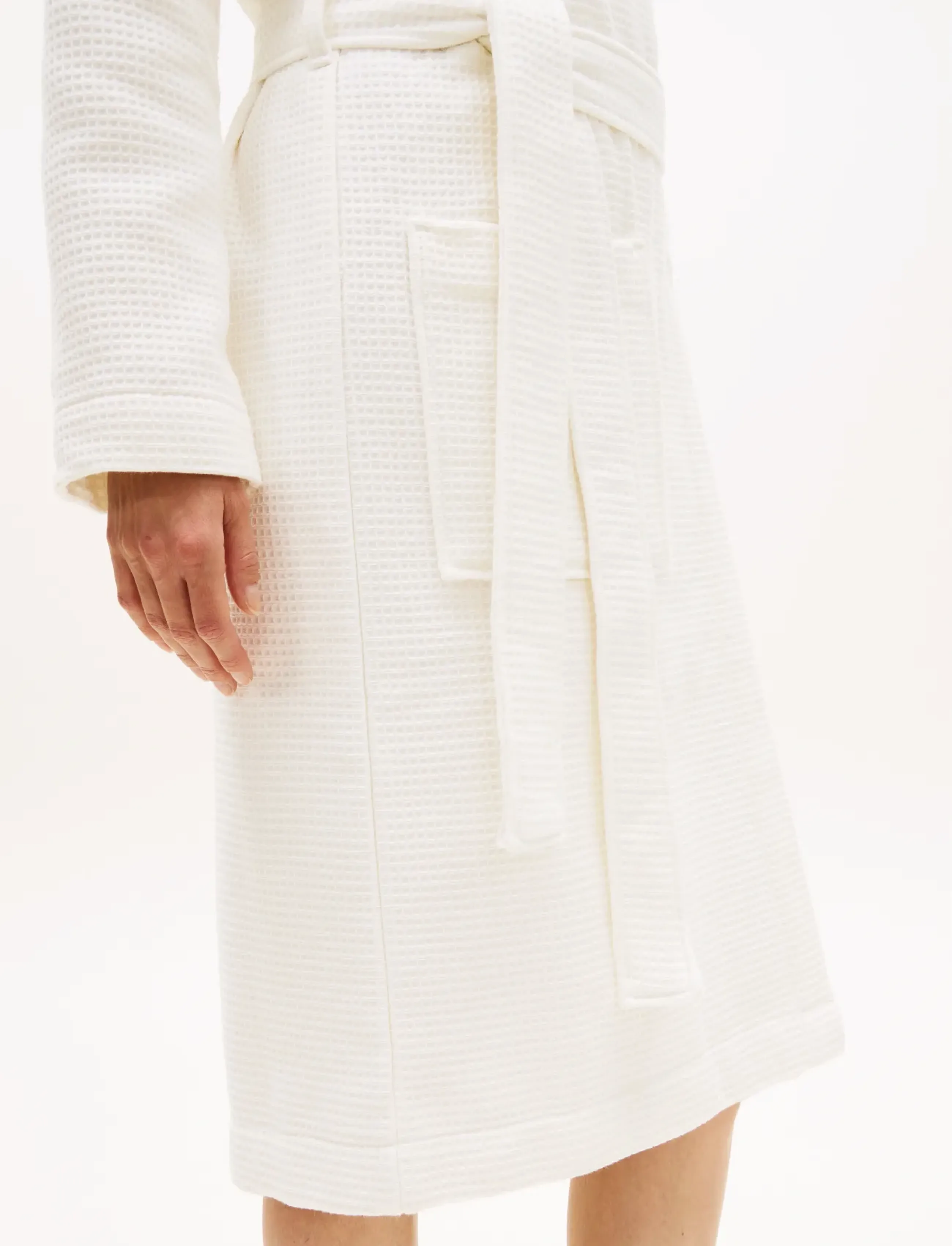 Tommy Hilfiger - WAFFLE ROBE - ecru - 3