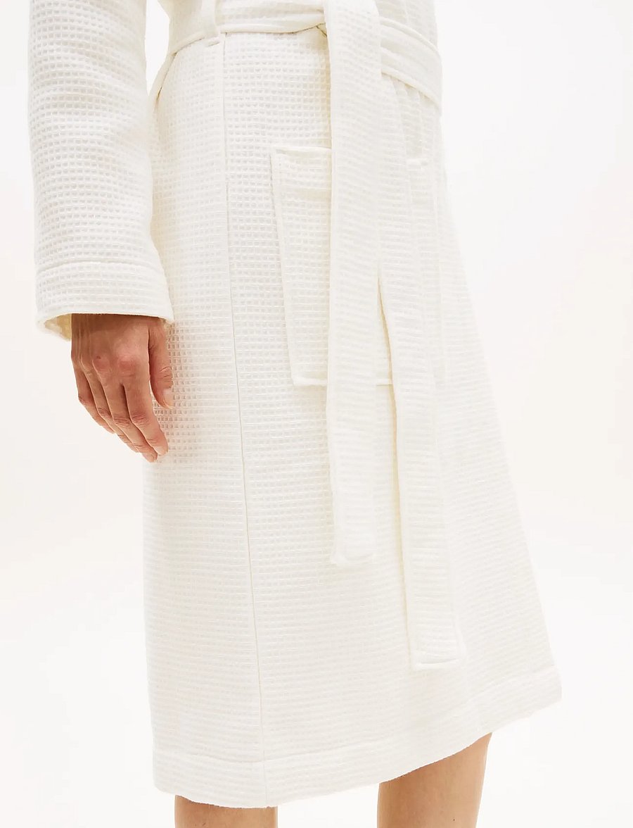 Tommy Hilfiger - WAFFLE ROBE - ecru - 3
