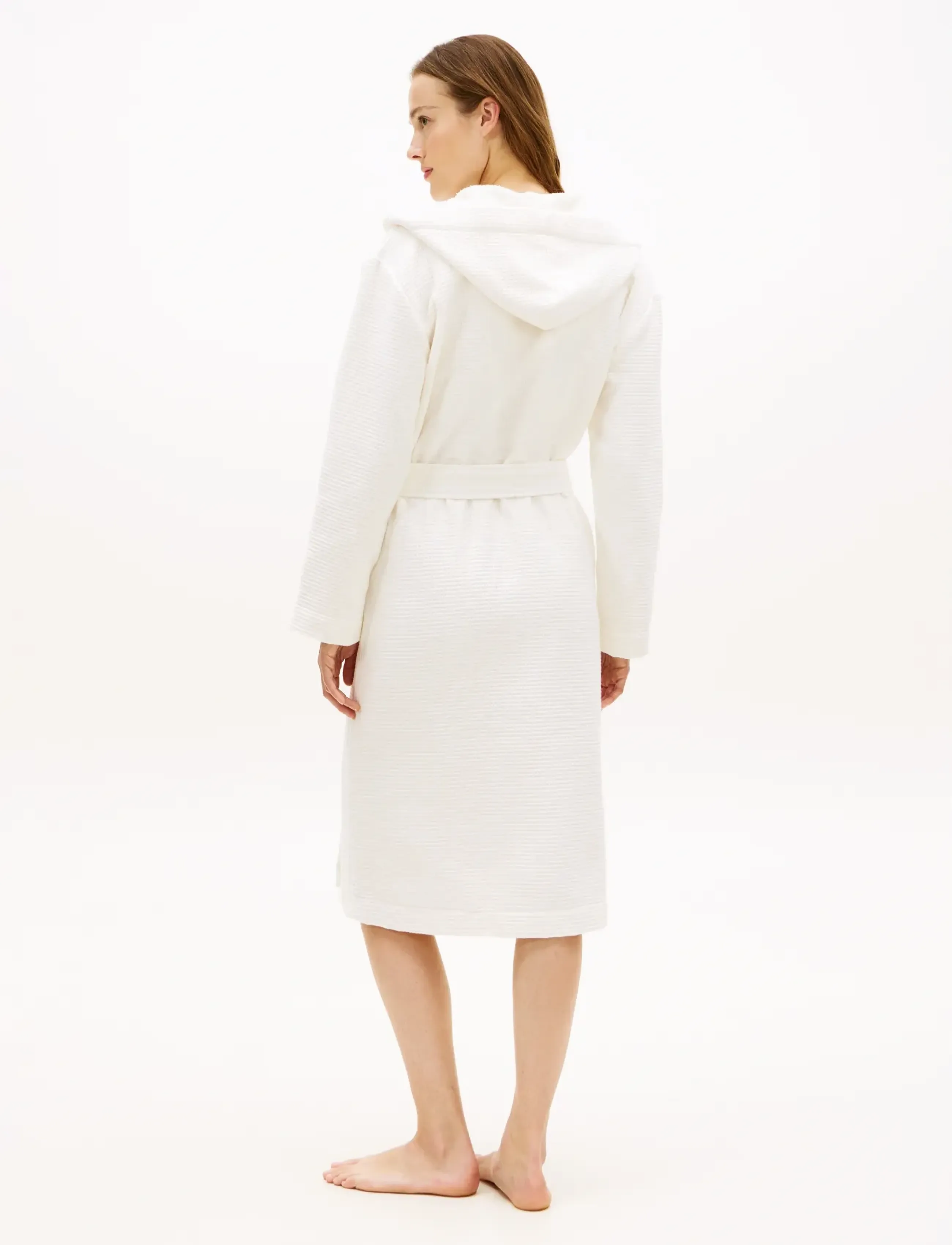 Tommy Hilfiger - WAFFLE ROBE - ecru - 4