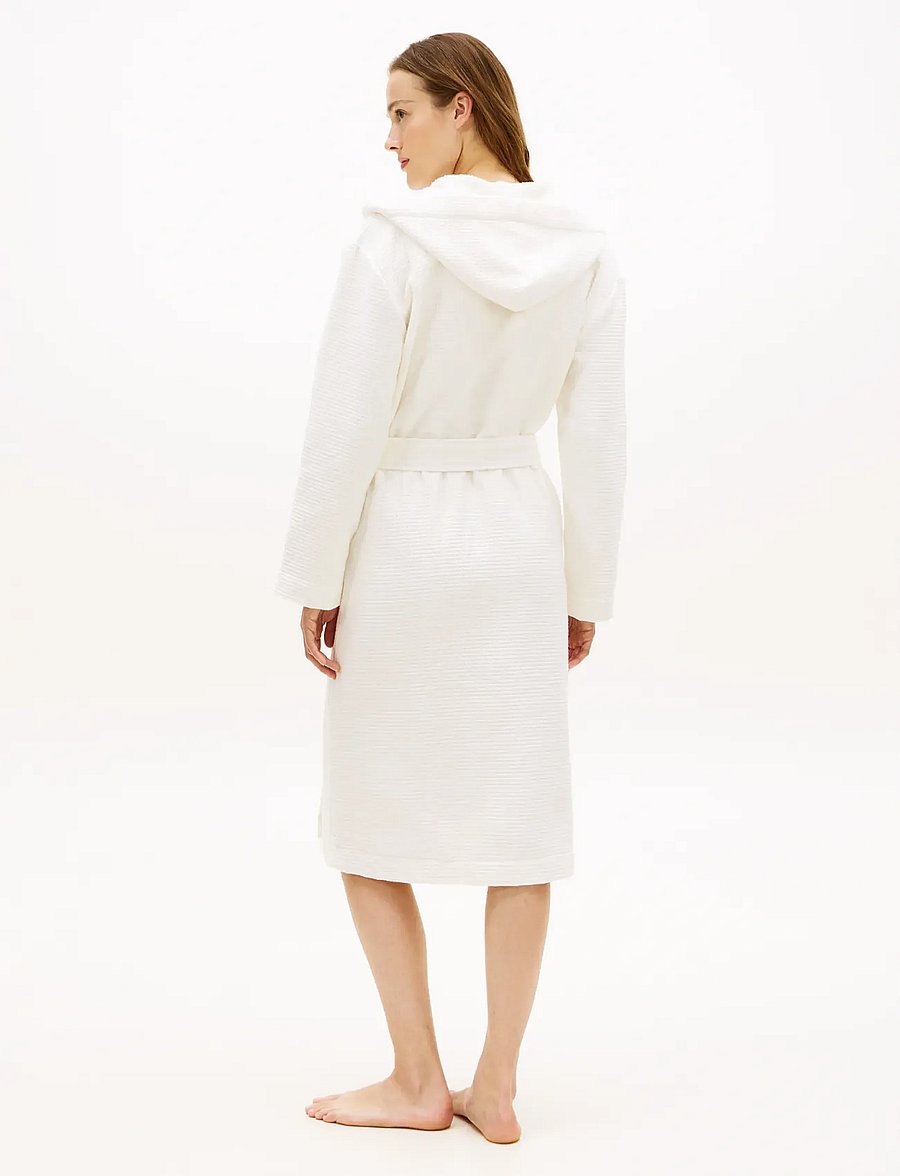 Tommy Hilfiger - WAFFLE ROBE - ecru - 4